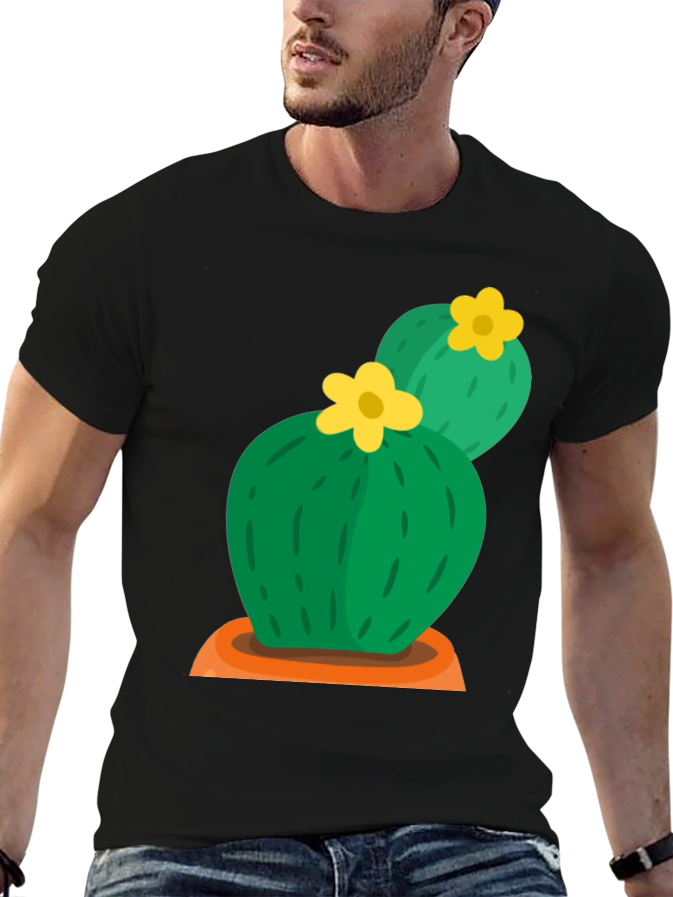Cactus Flower Graphic Tee - Desert Style
