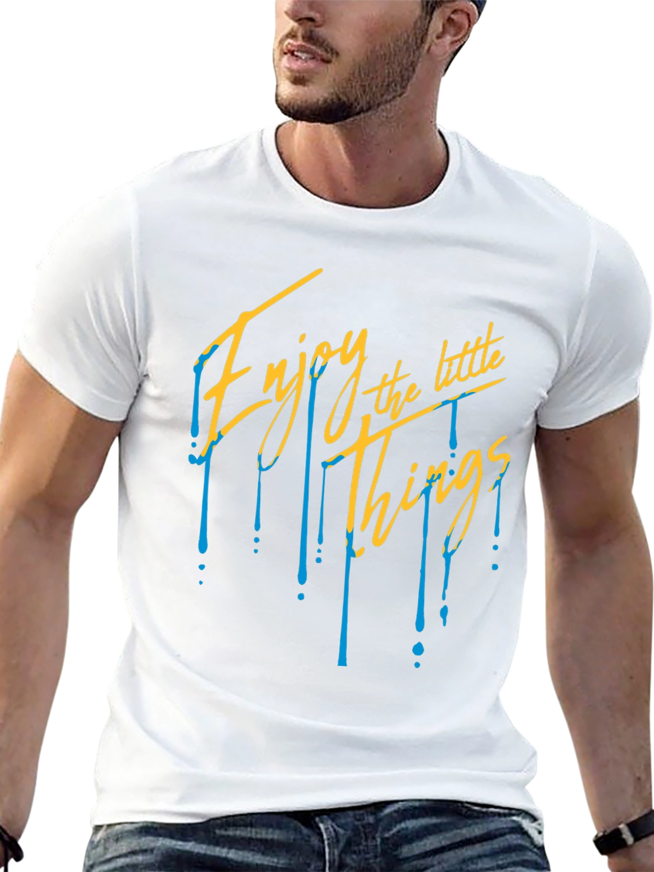 Enjoy the Little Things Graphic Tee - Black