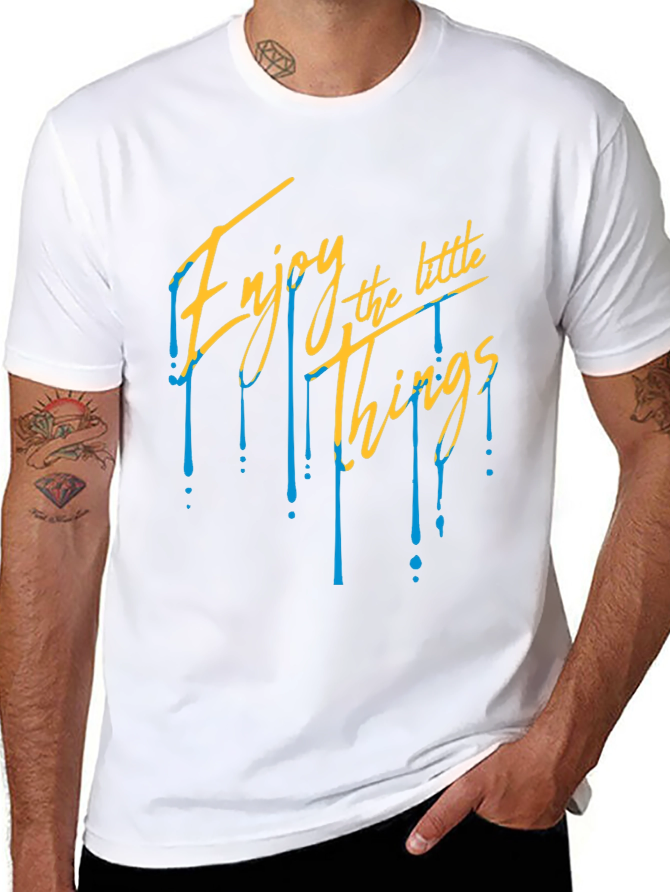 Enjoy the Little Things Graphic Tee - Black