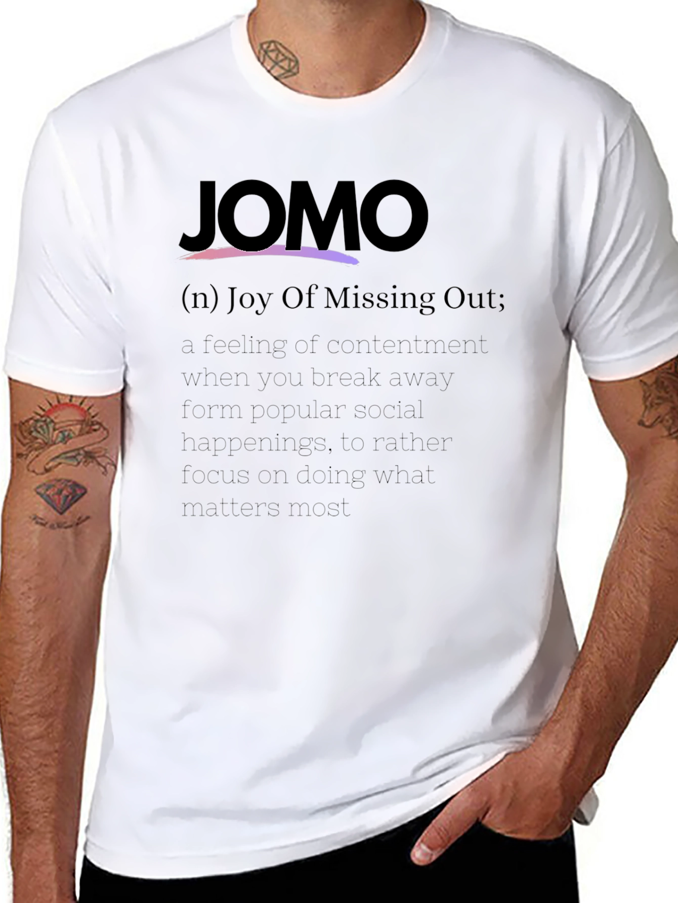 JOMO Joy Of Missing Out Graphic Tee