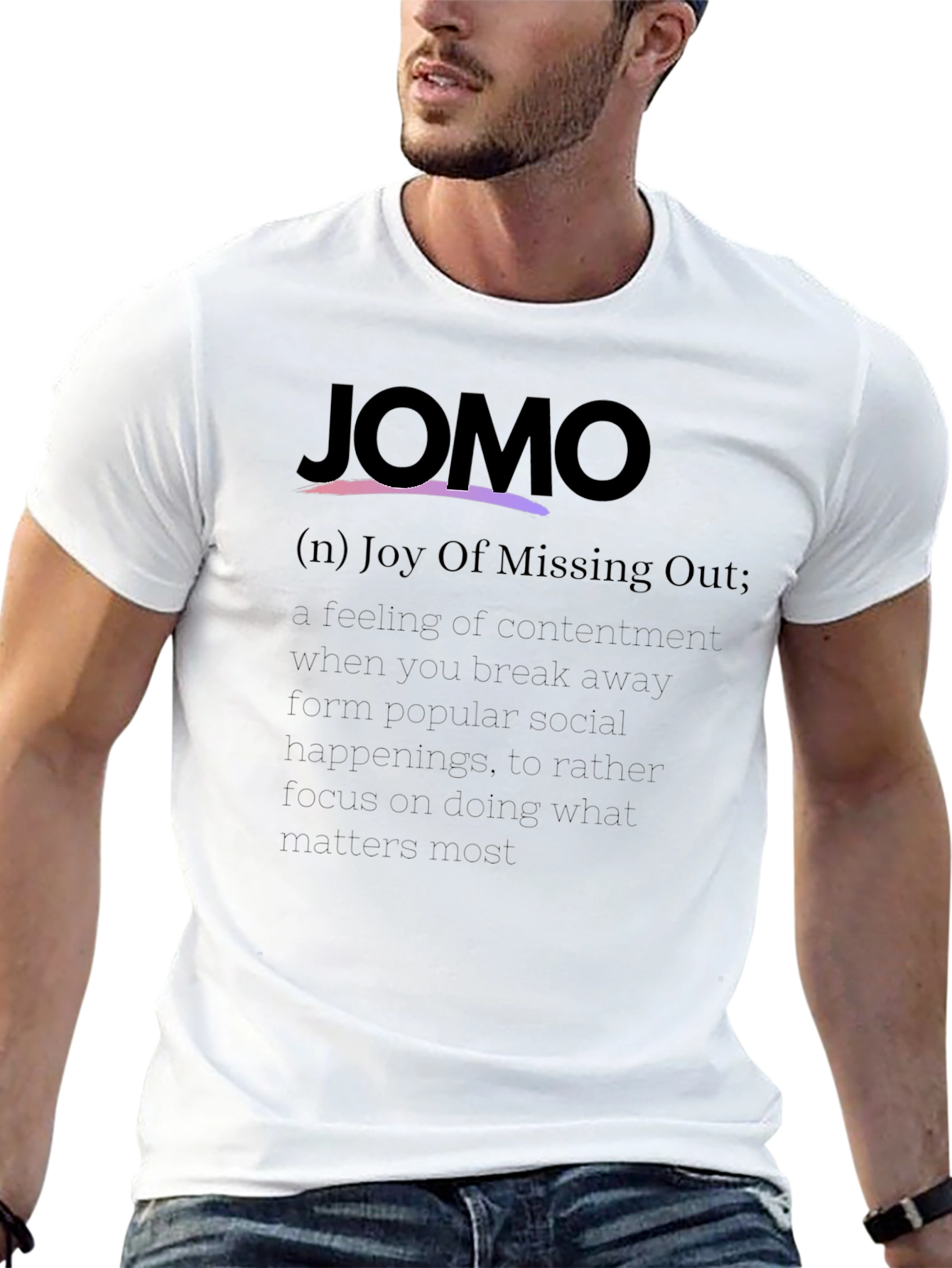 JOMO Joy Of Missing Out Graphic Tee