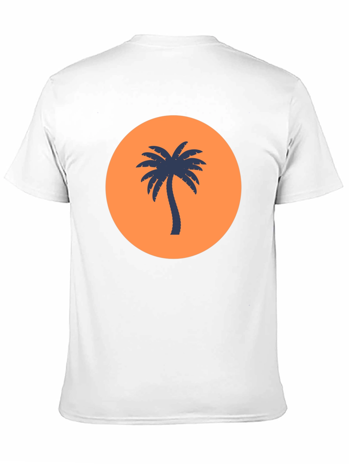 Tropical Palm Tree Graphic Tee - Black