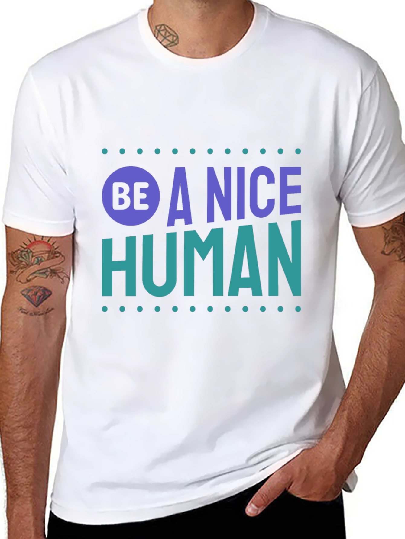 Be A Nice Human T-Shirt - Positive Message Tee