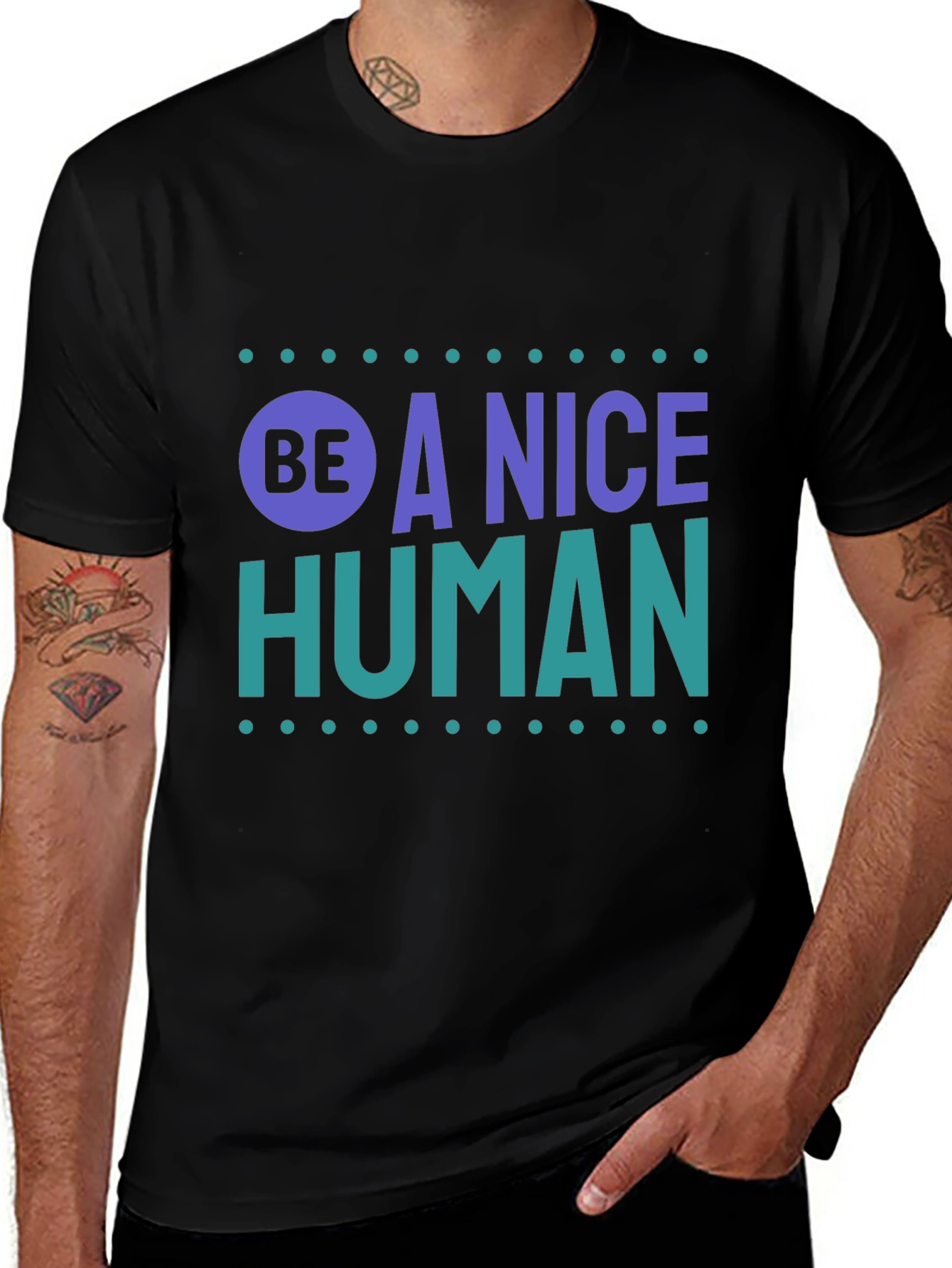 Be A Nice Human T-Shirt - Positive Message Tee