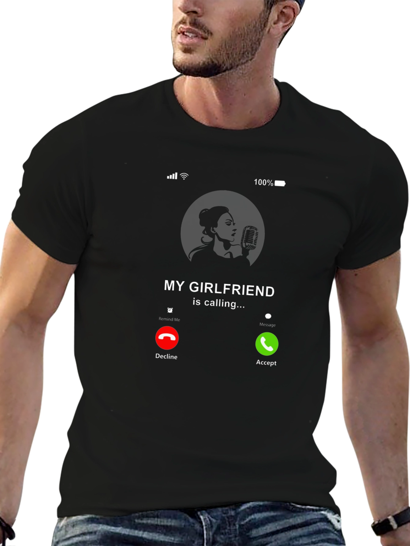 My Girlfriend is Calling Graphic T-Shirt