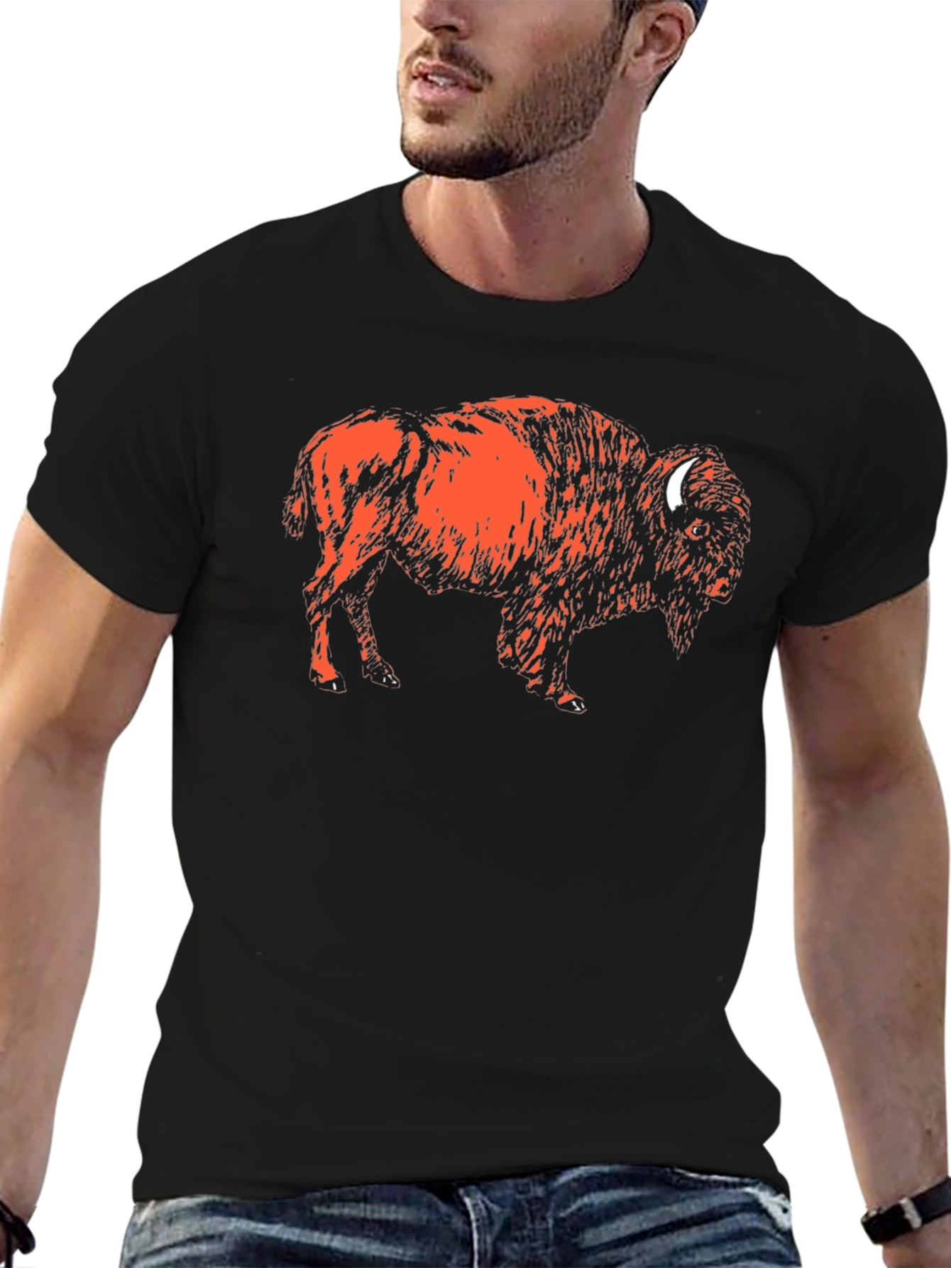 Buffalo Graphic T-Shirt - Black