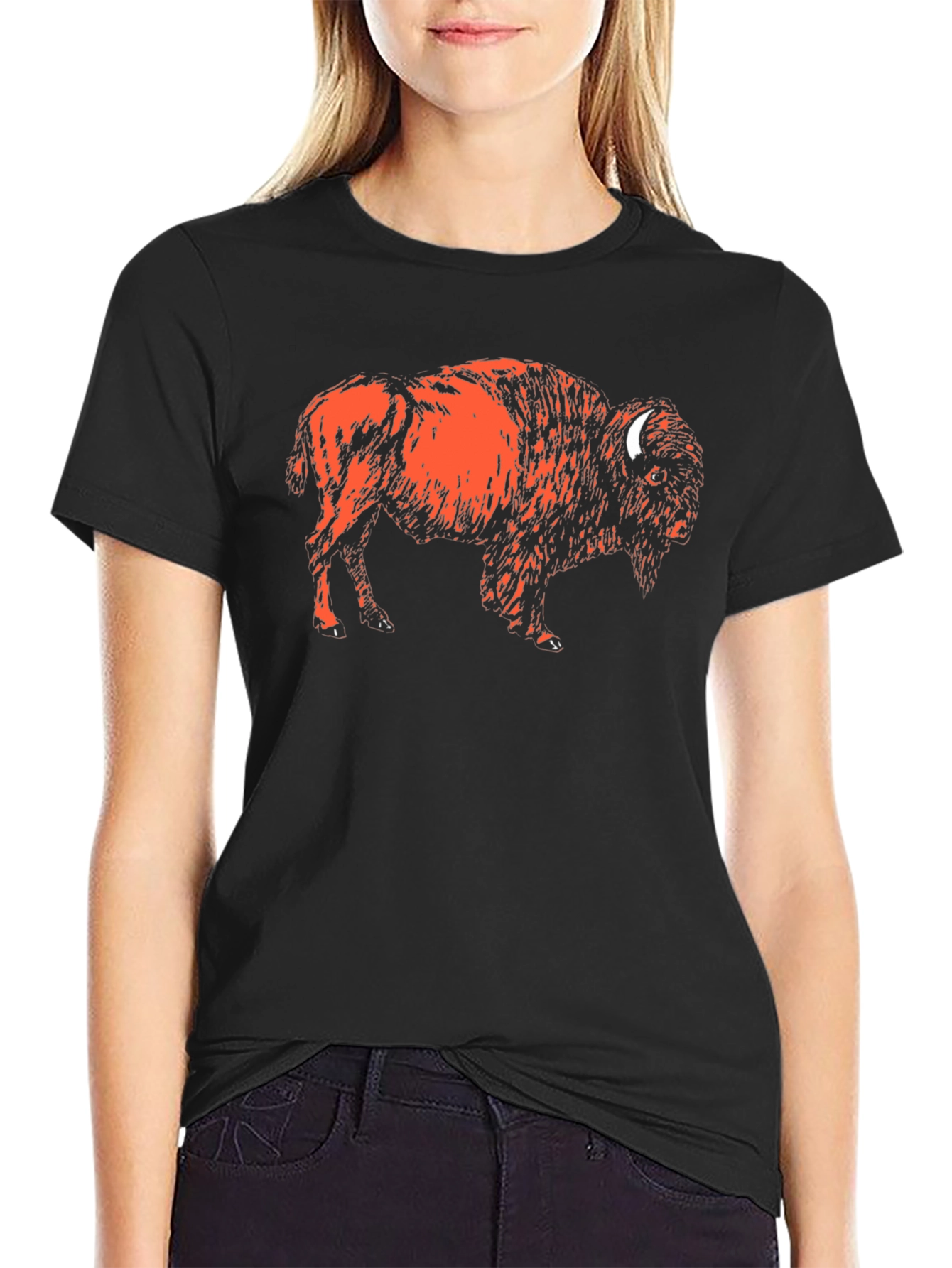 Buffalo Graphic T-Shirt - Black