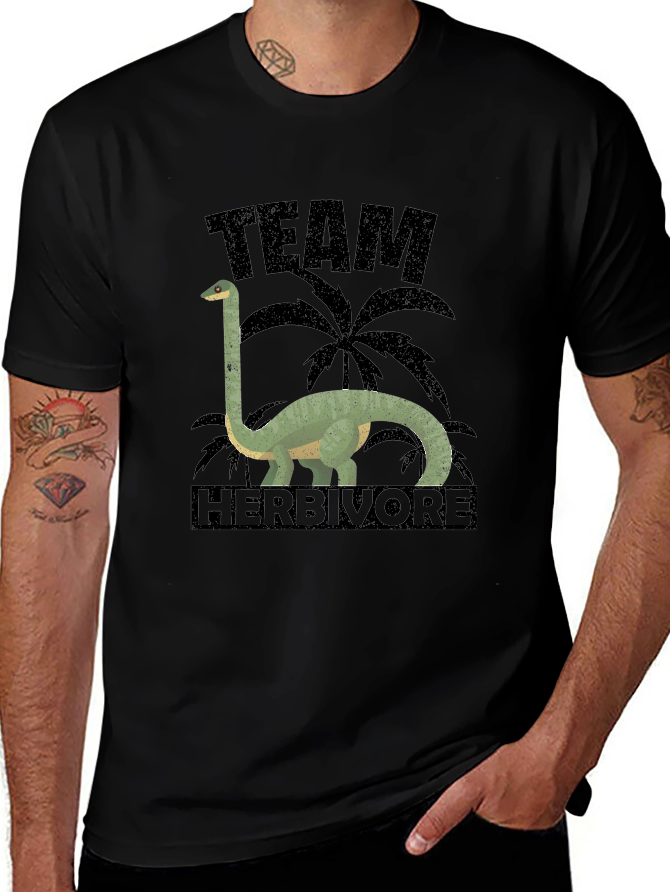 Team Herbivore Dinosaur Graphic Tee