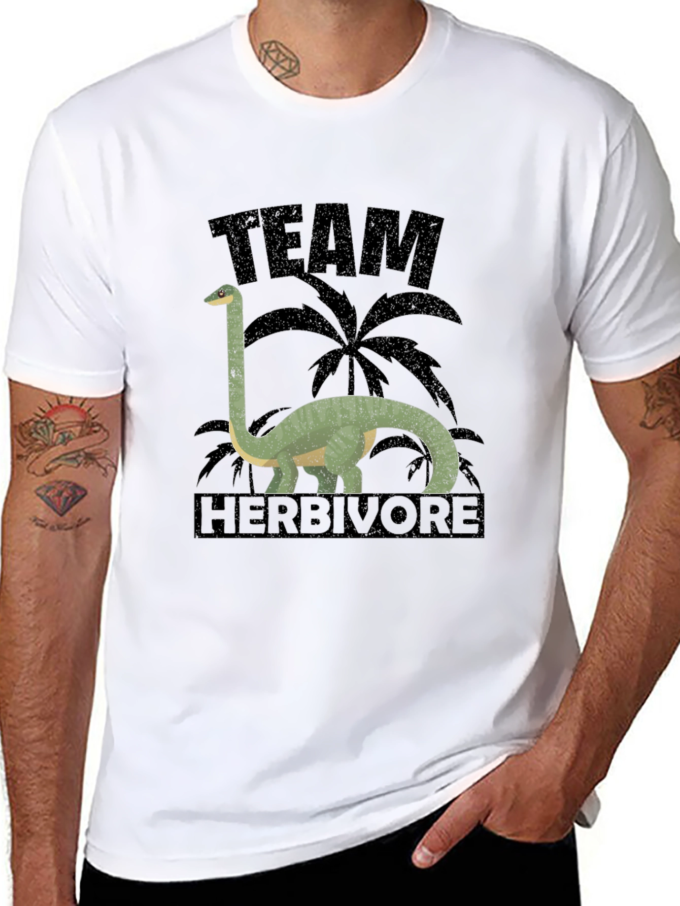 Team Herbivore Dinosaur Graphic Tee