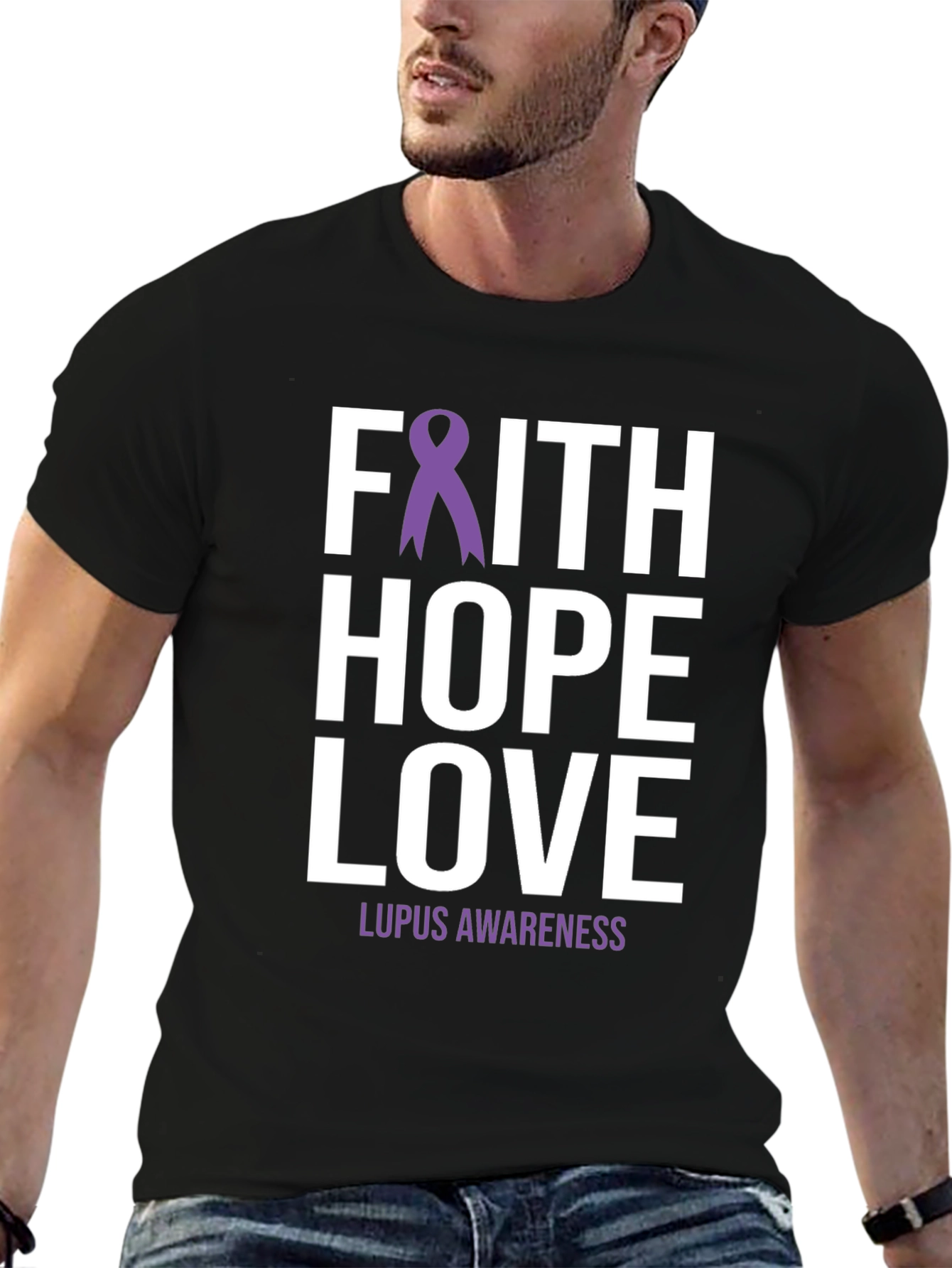 Faith Hope Love Lupus Awareness Tee