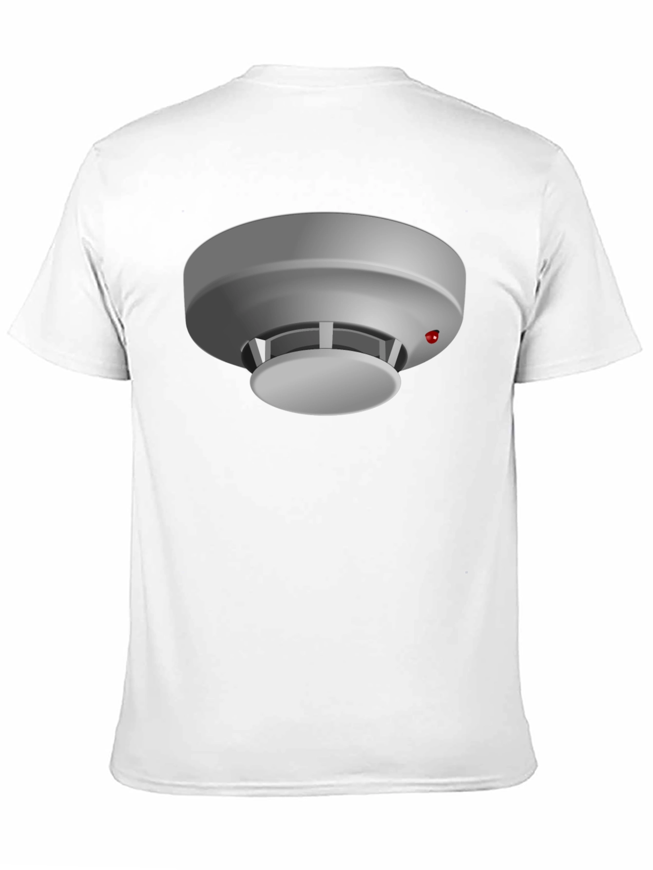 Novelty Smoke Detector Graphic Tee - Black