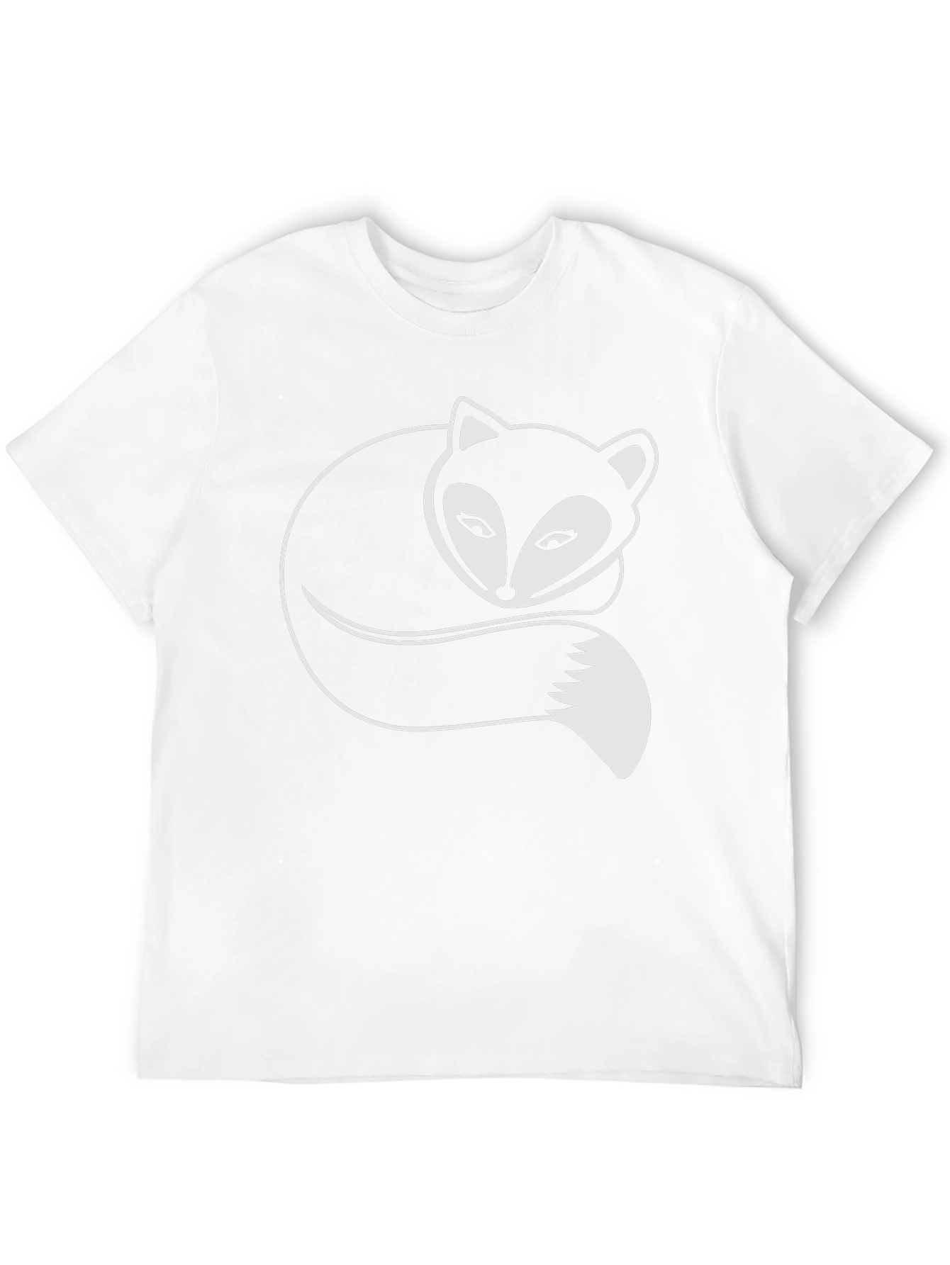 Fox Graphic Tee - Stylish Black Cotton T-Shirt