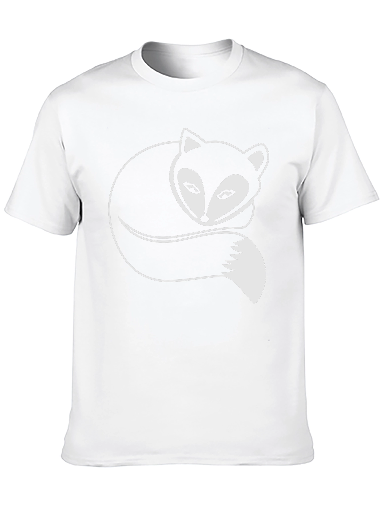 Fox Graphic Tee - Stylish Black Cotton T-Shirt