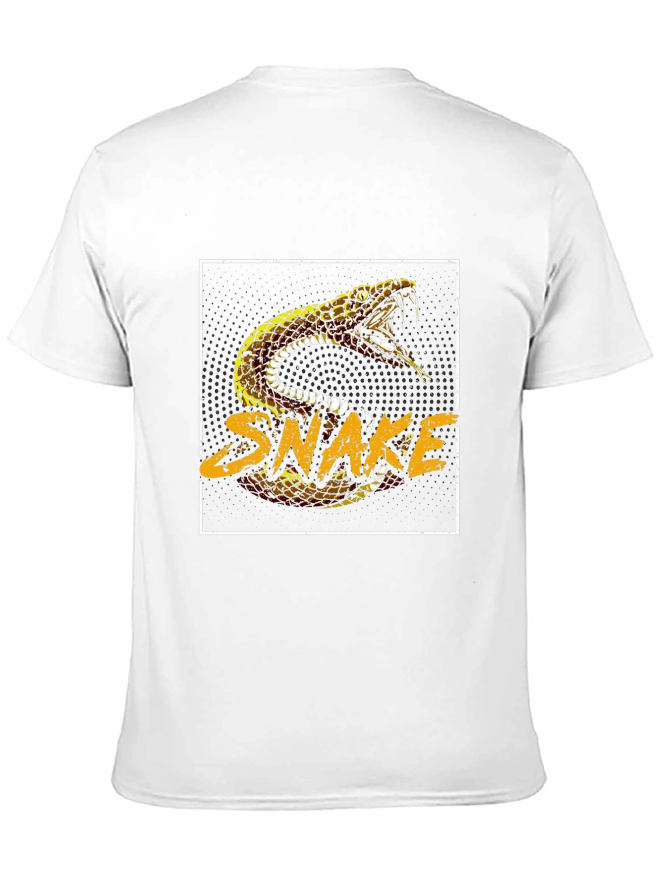 Snake Graphic Print Black T-Shirt