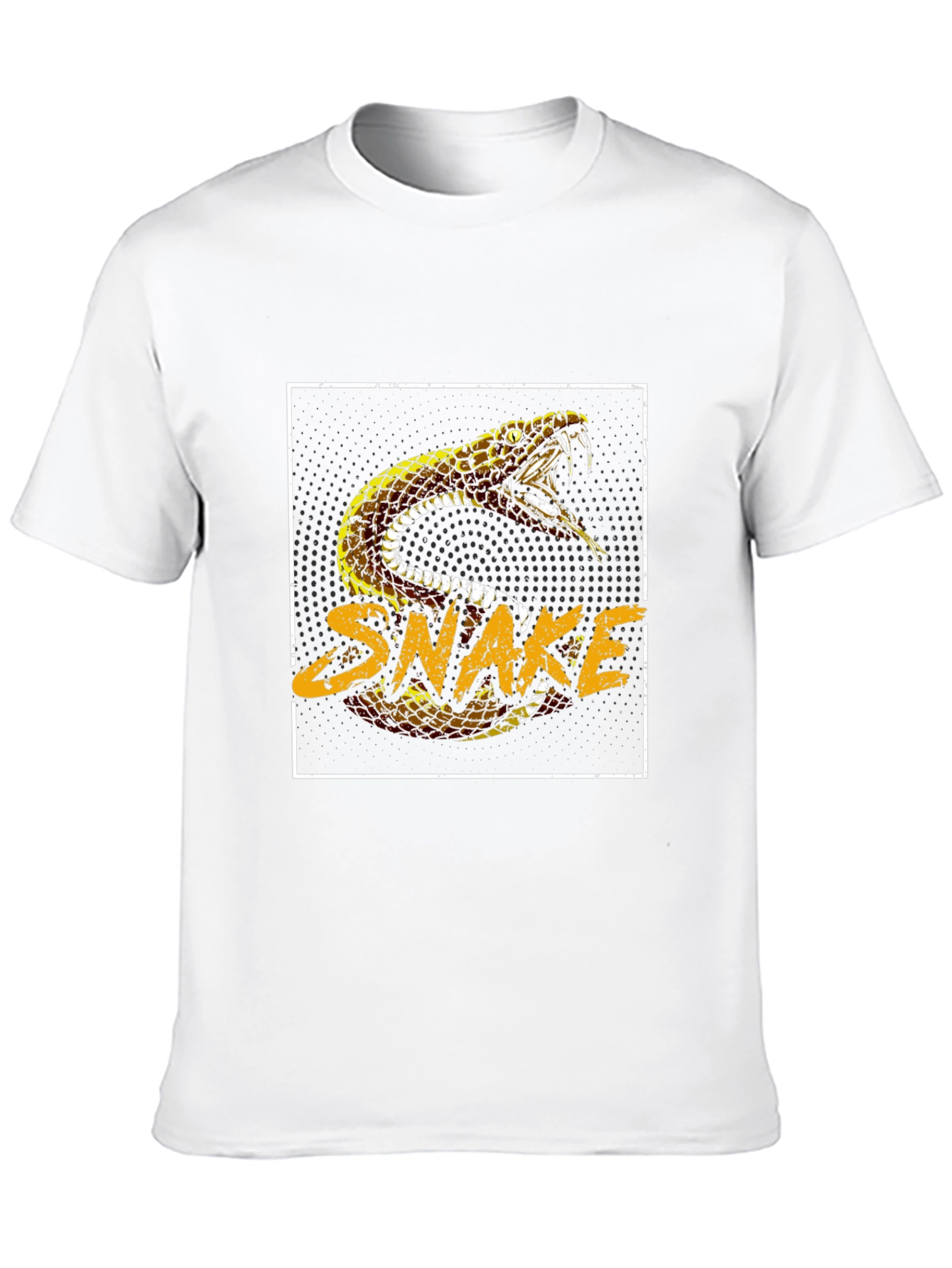Snake Graphic Print Black T-Shirt