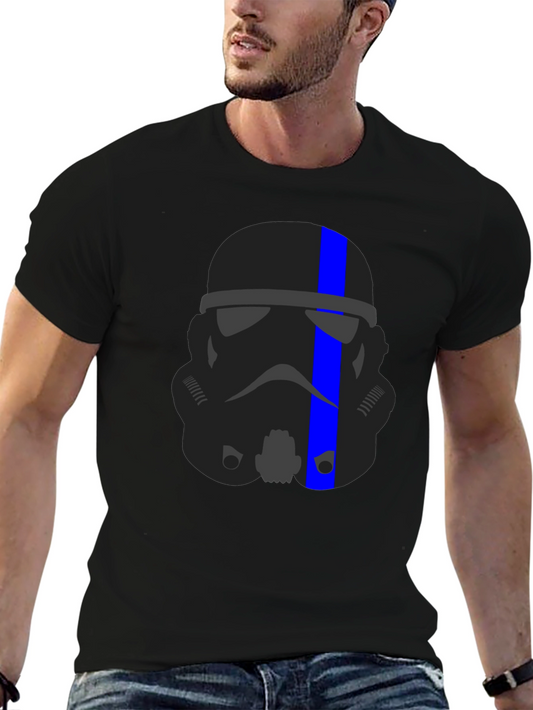 Stormtrooper Thin Blue Line Black T-Shirt