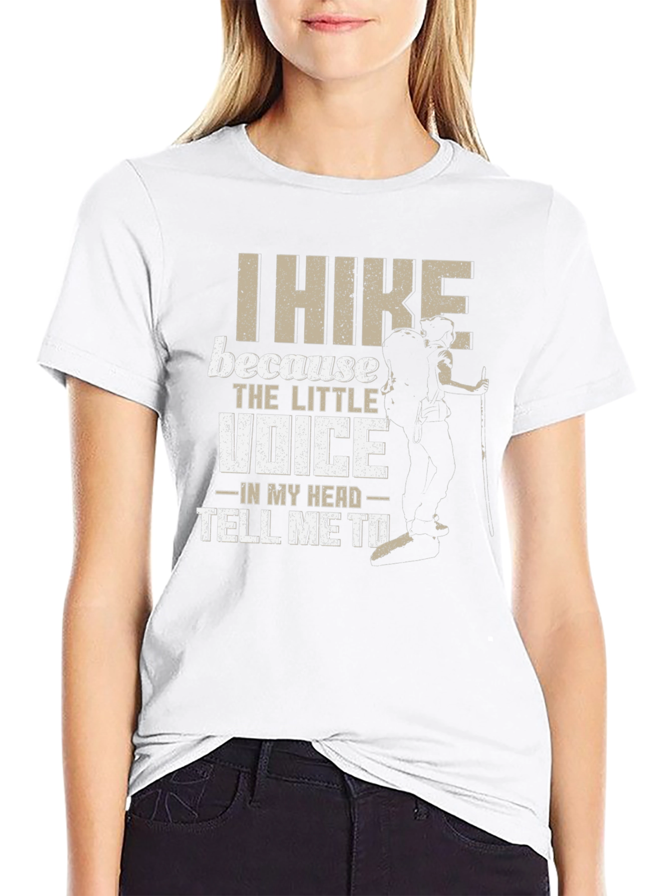 I Hike Because T-Shirt - Adventure Tee