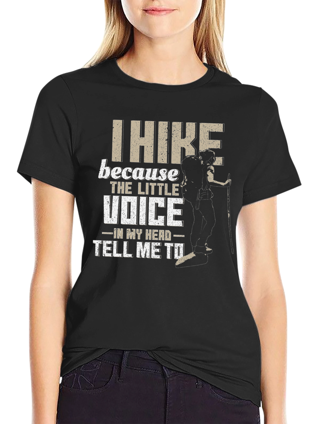 I Hike Because T-Shirt - Adventure Tee