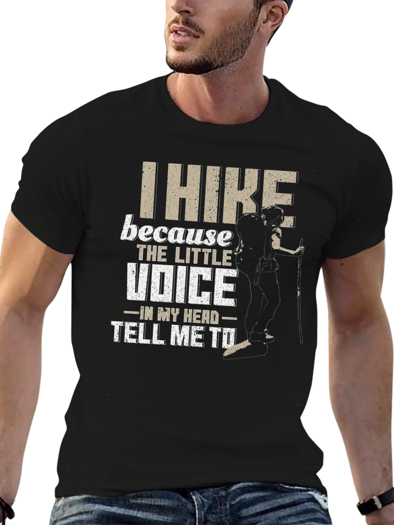 I Hike Because T-Shirt - Adventure Tee