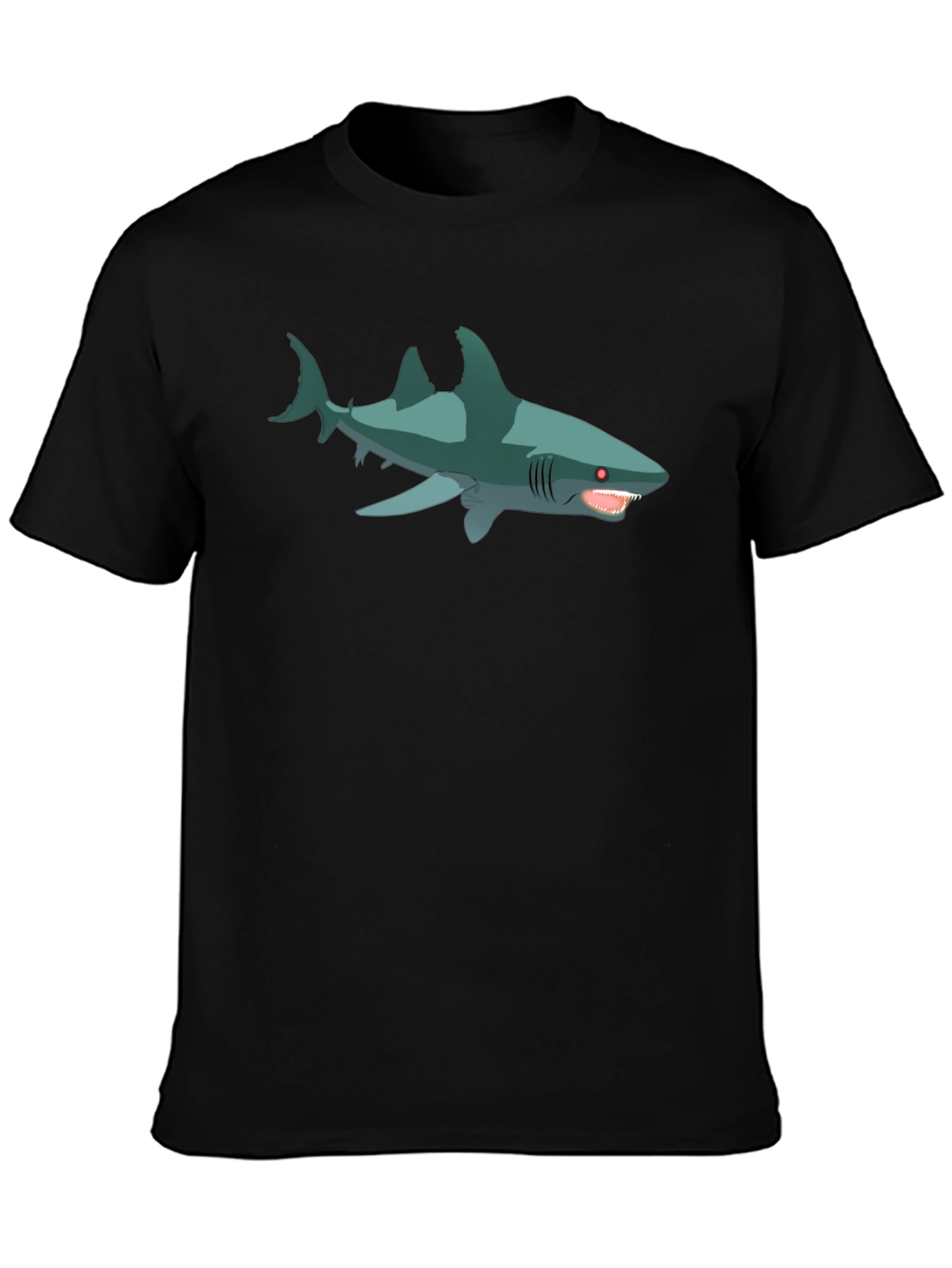 Shark Graphic T-Shirt - Mens Black Tee