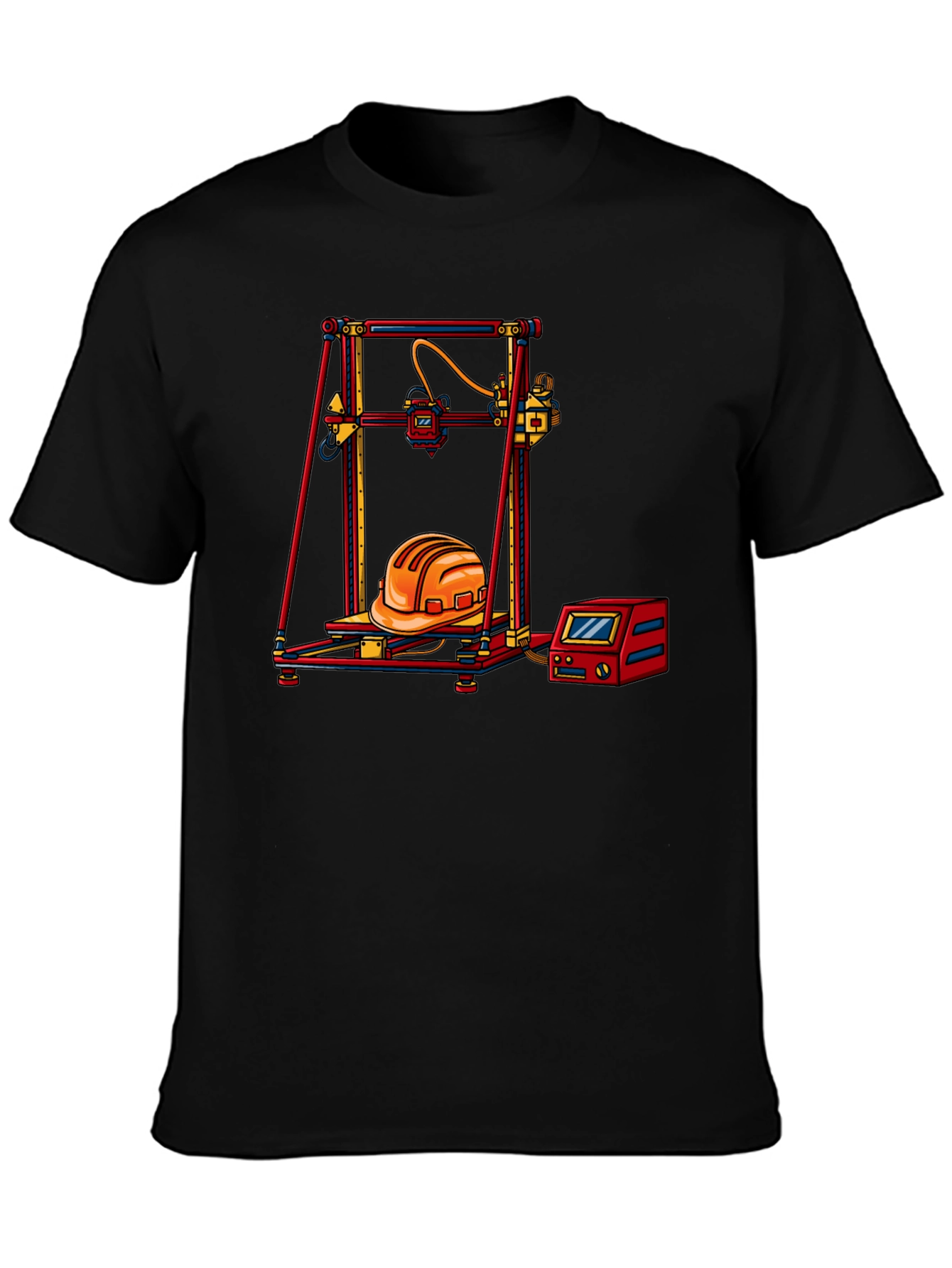 3D Printing Hard Hat Graphic Tee
