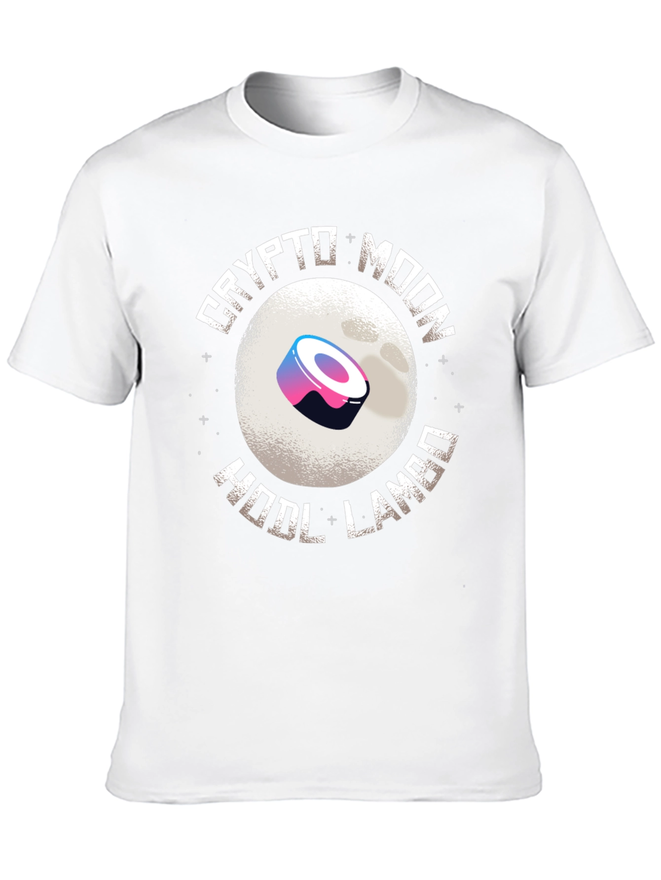Crypto Moon HODL Lambo Black T-Shirt