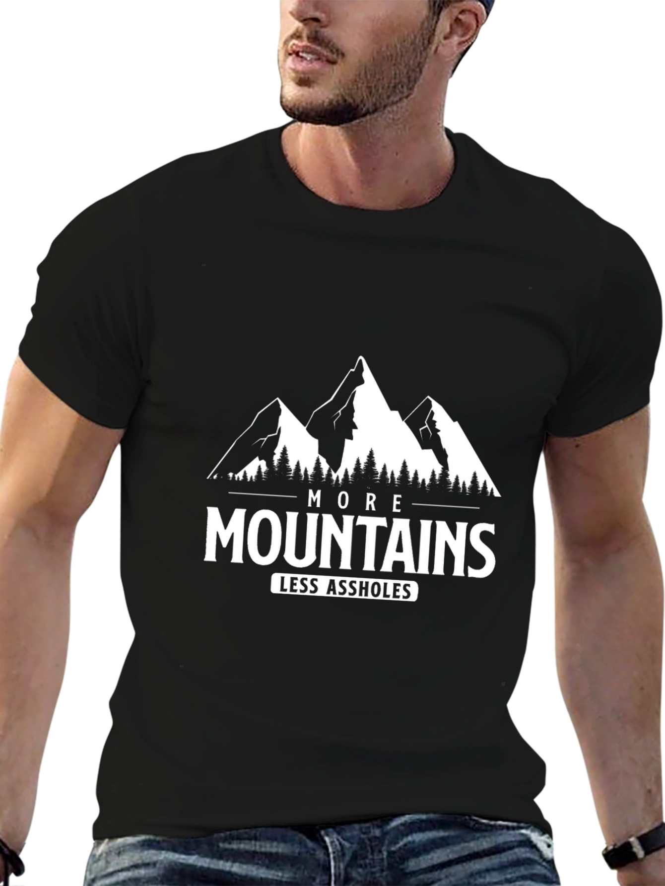 More Mountains Less A**holes T-Shirt
