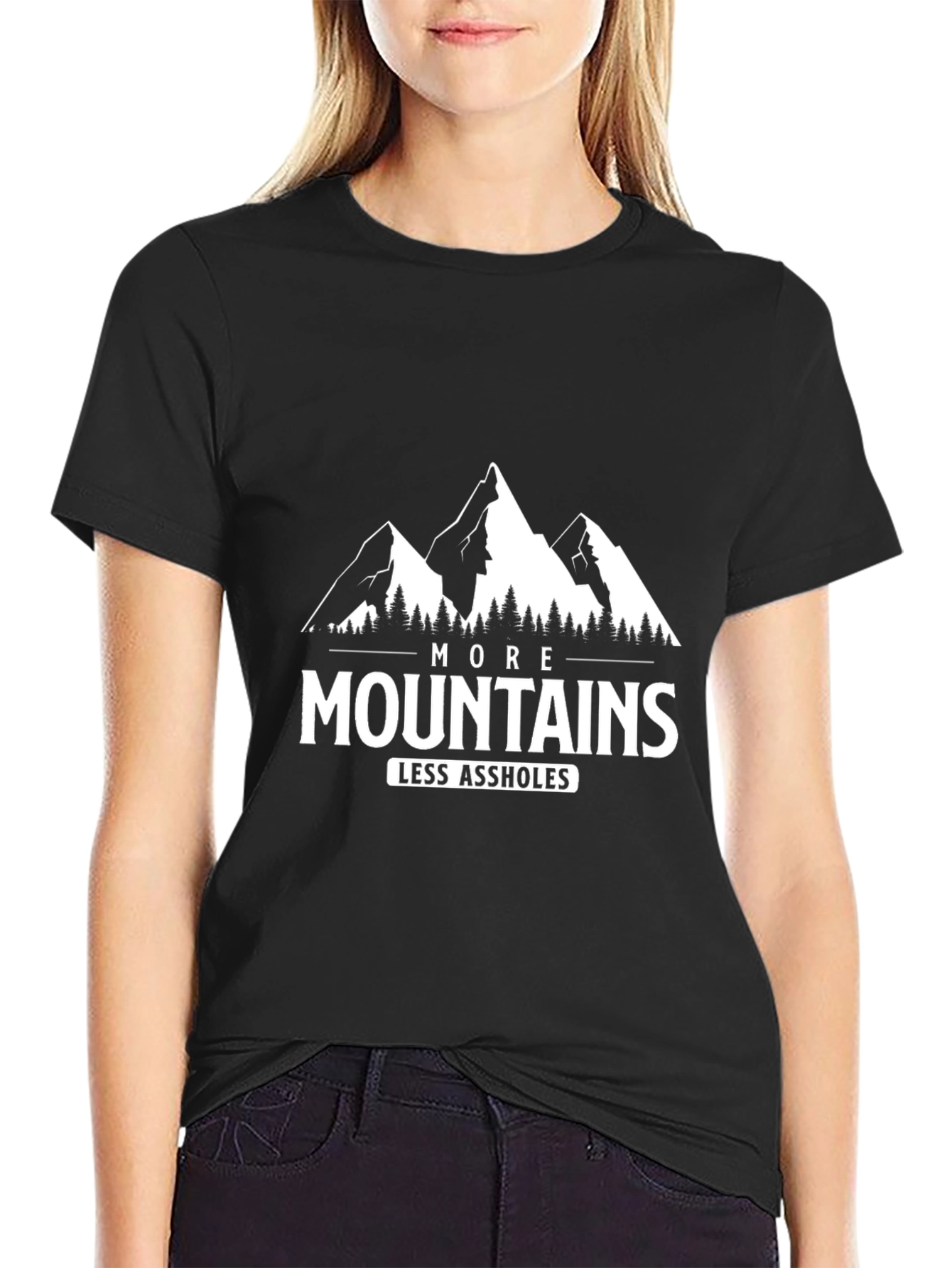 More Mountains Less A**holes T-Shirt