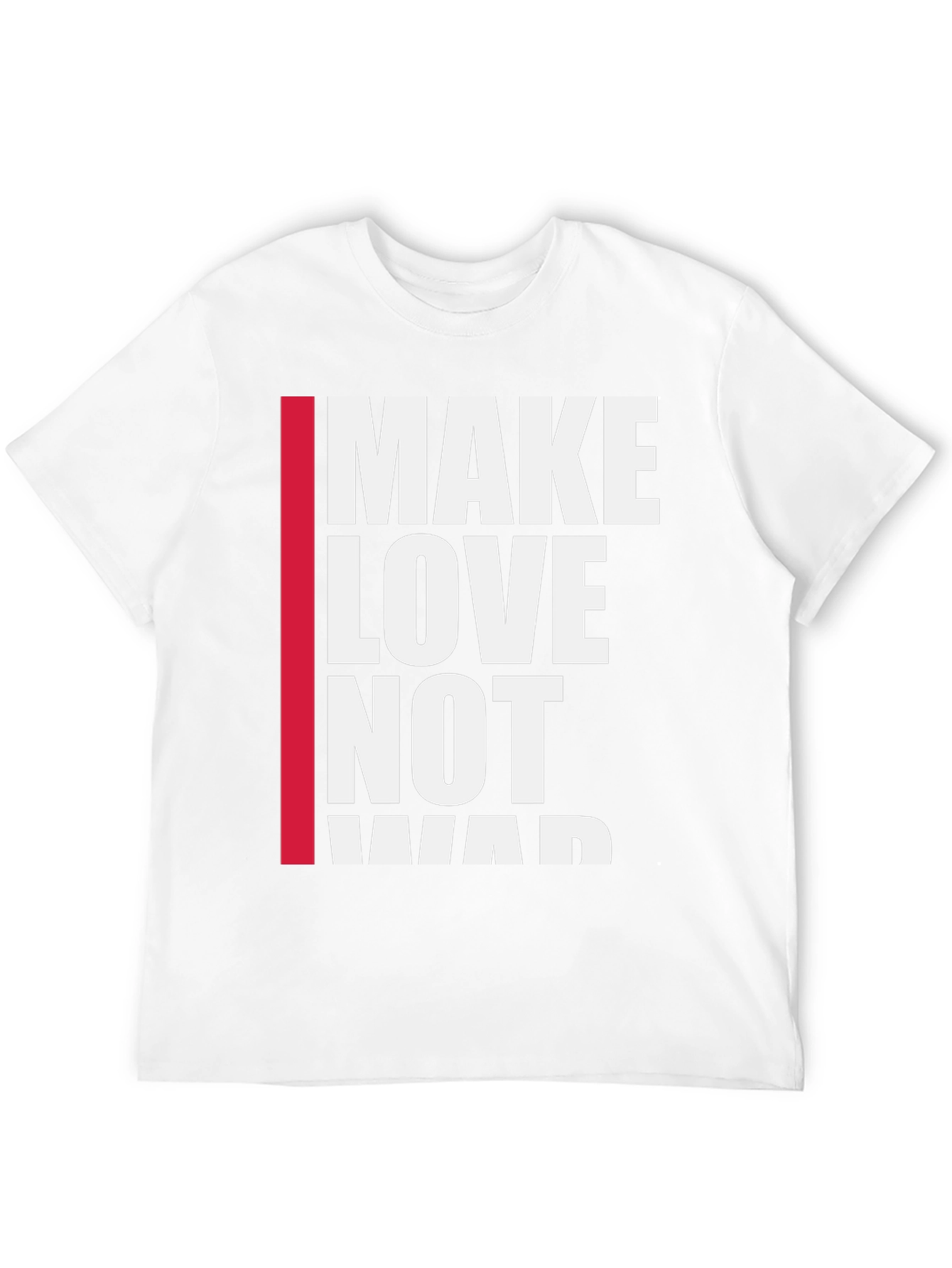 Make Love Not War Graphic Tee - Black