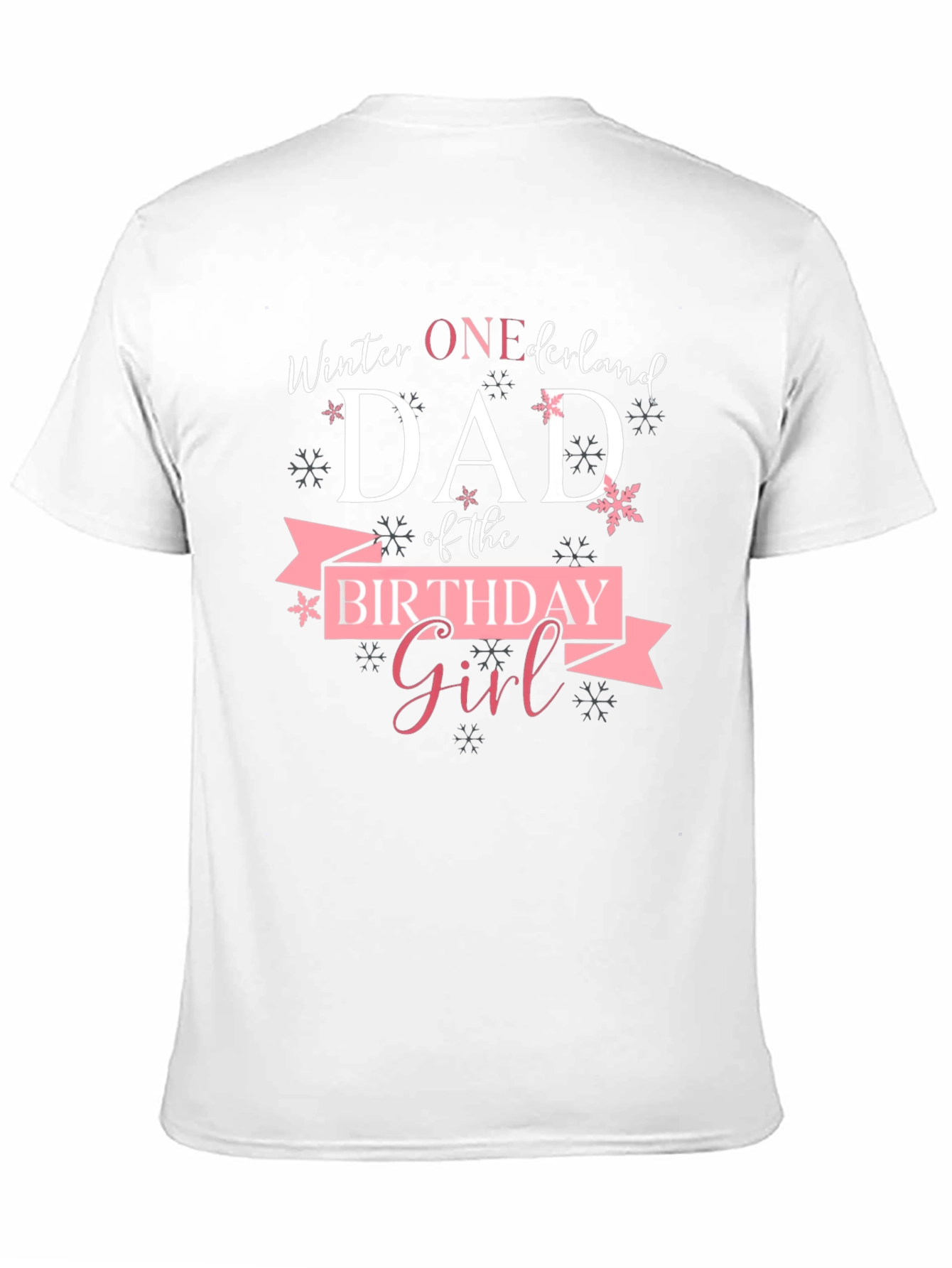 Winter ONE-derland Dad Birthday Girl T-Shirt