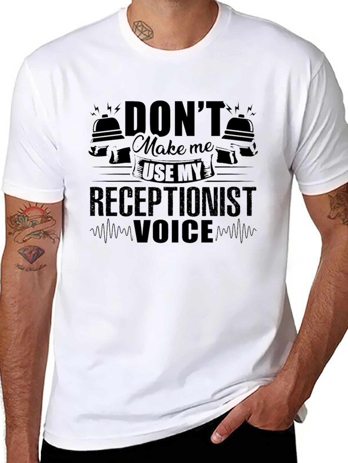 Receptionist Voice T-Shirt - Funny Office Humor Tee