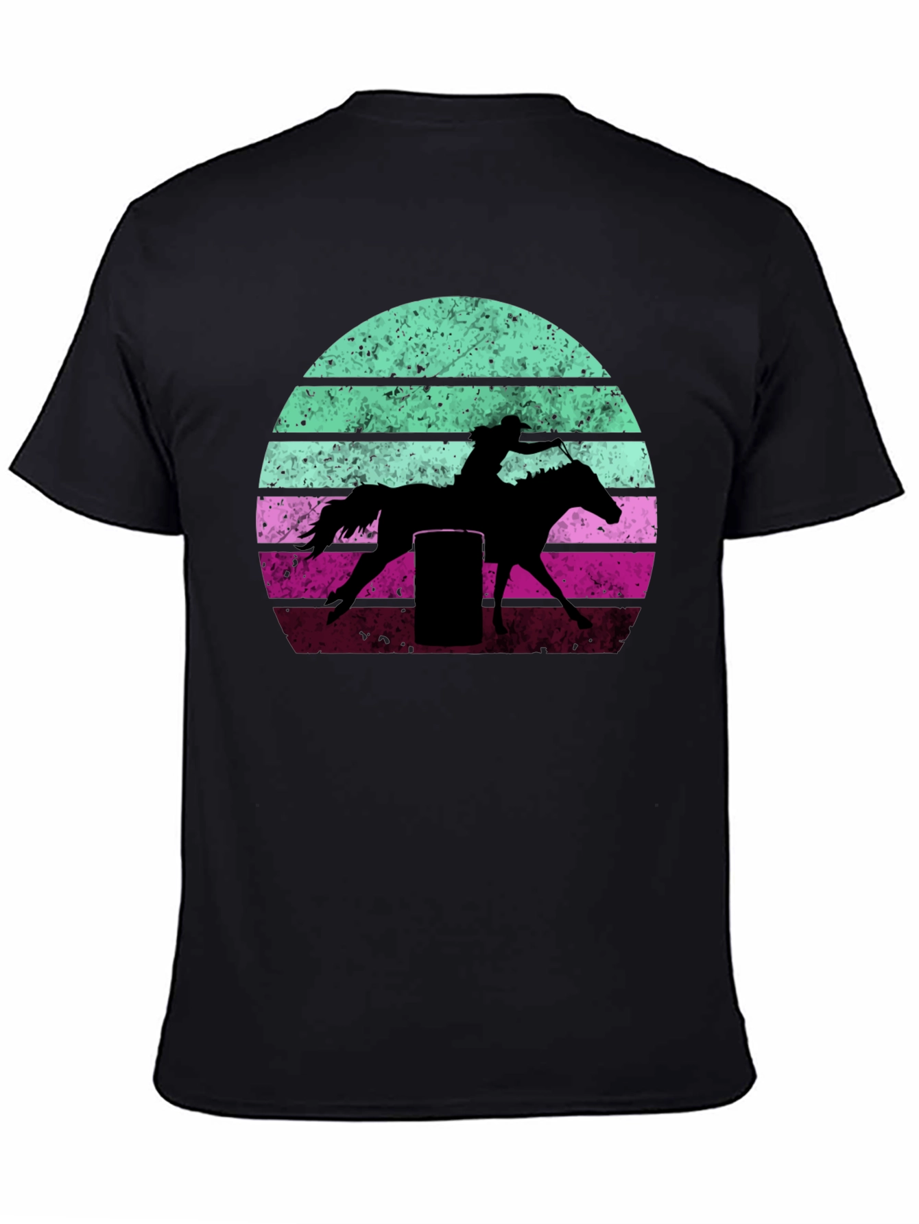 Retro Barrel Racer Graphic Tee - Western Style T-Shirt