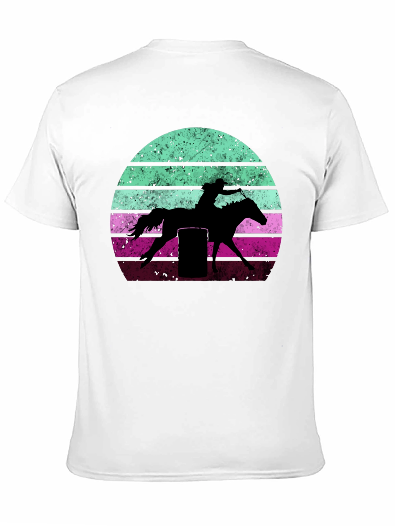 Retro Barrel Racer Graphic Tee - Western Style T-Shirt