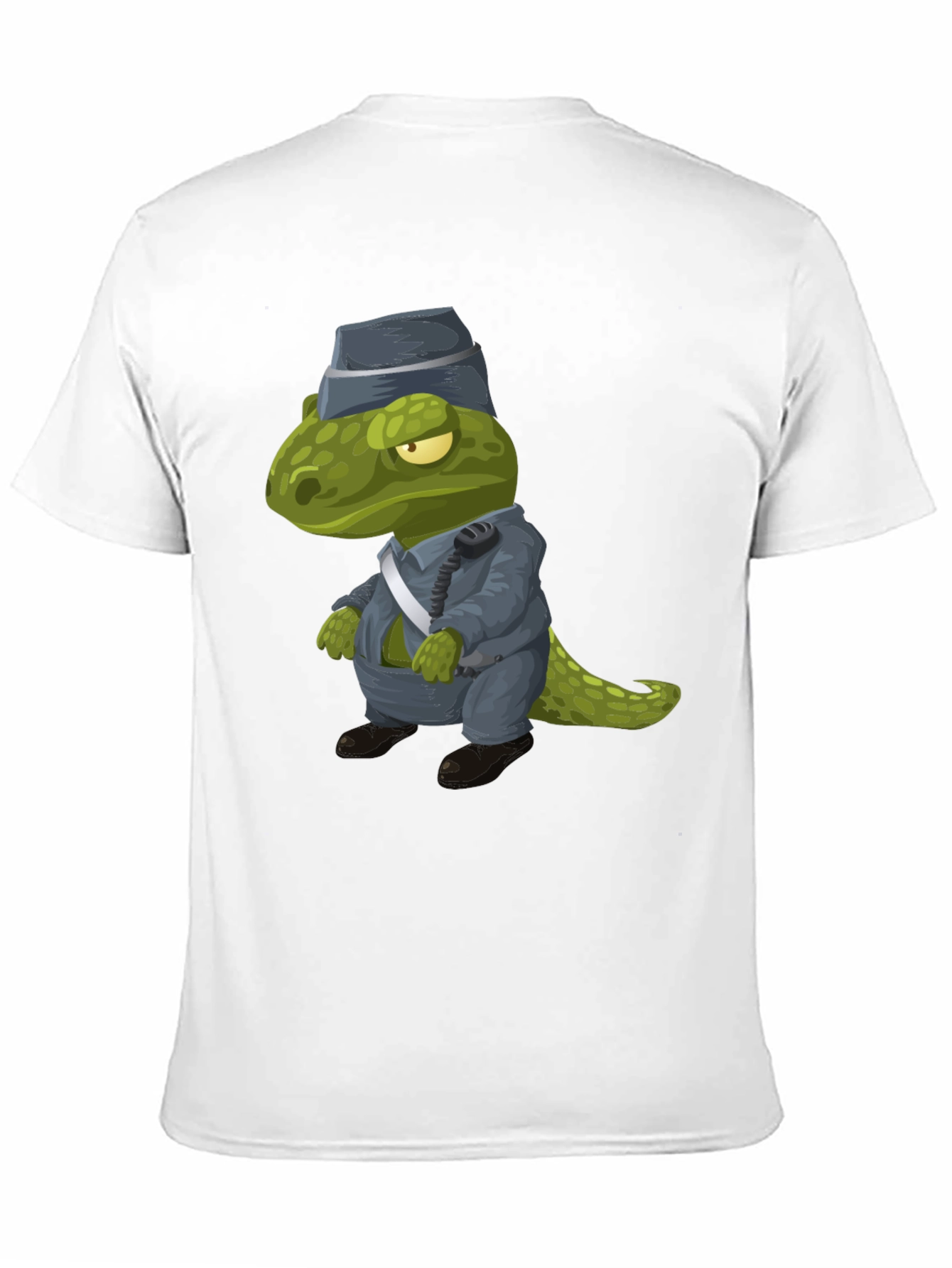 Dino Officer T-Shirt - Cartoon T-Rex Police Design