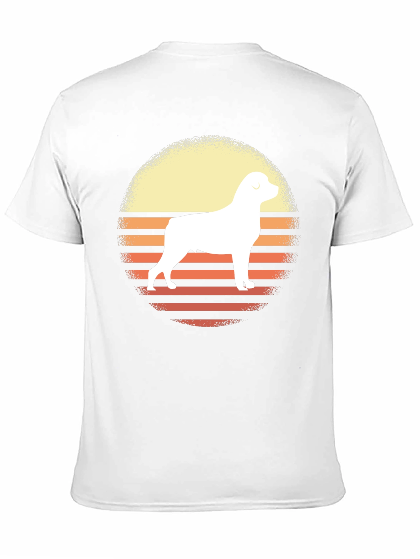 Retro Rottweiler Sunset Graphic Tee