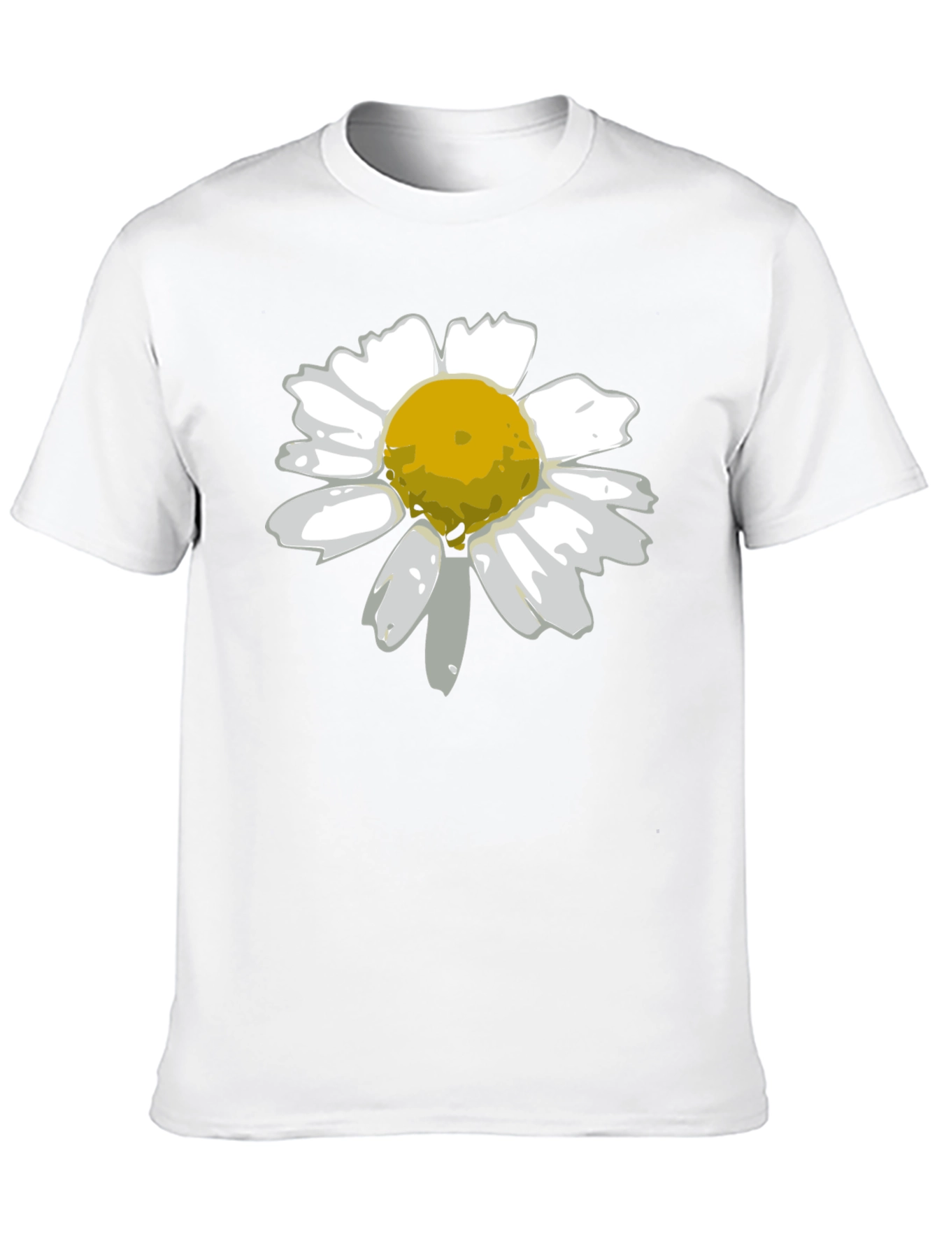 Daisy Graphic Tee - Black Cotton Blend