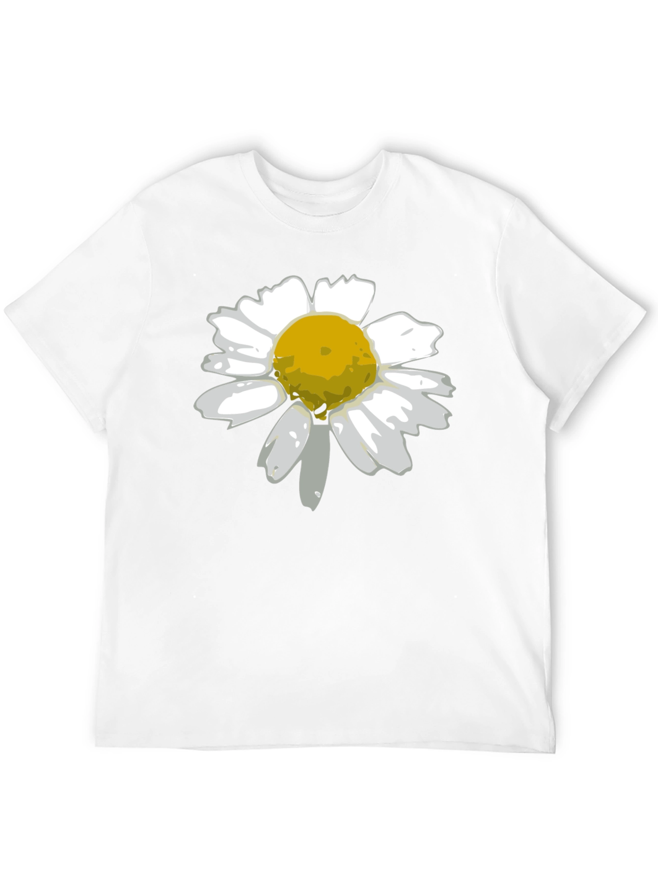 Daisy Graphic Tee - Black Cotton Blend