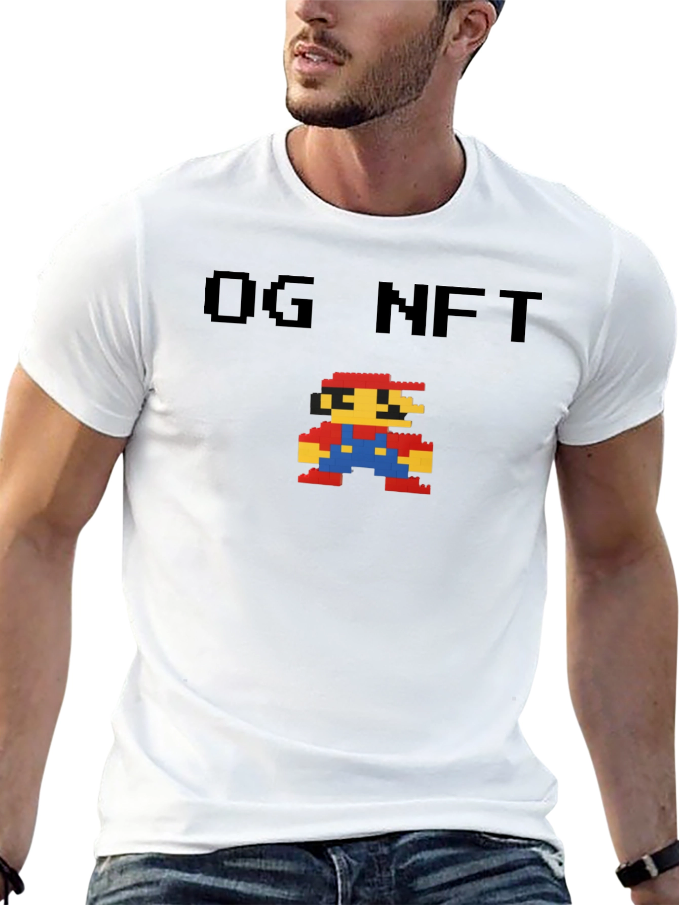 OG NFT Pixel Mario T-Shirt