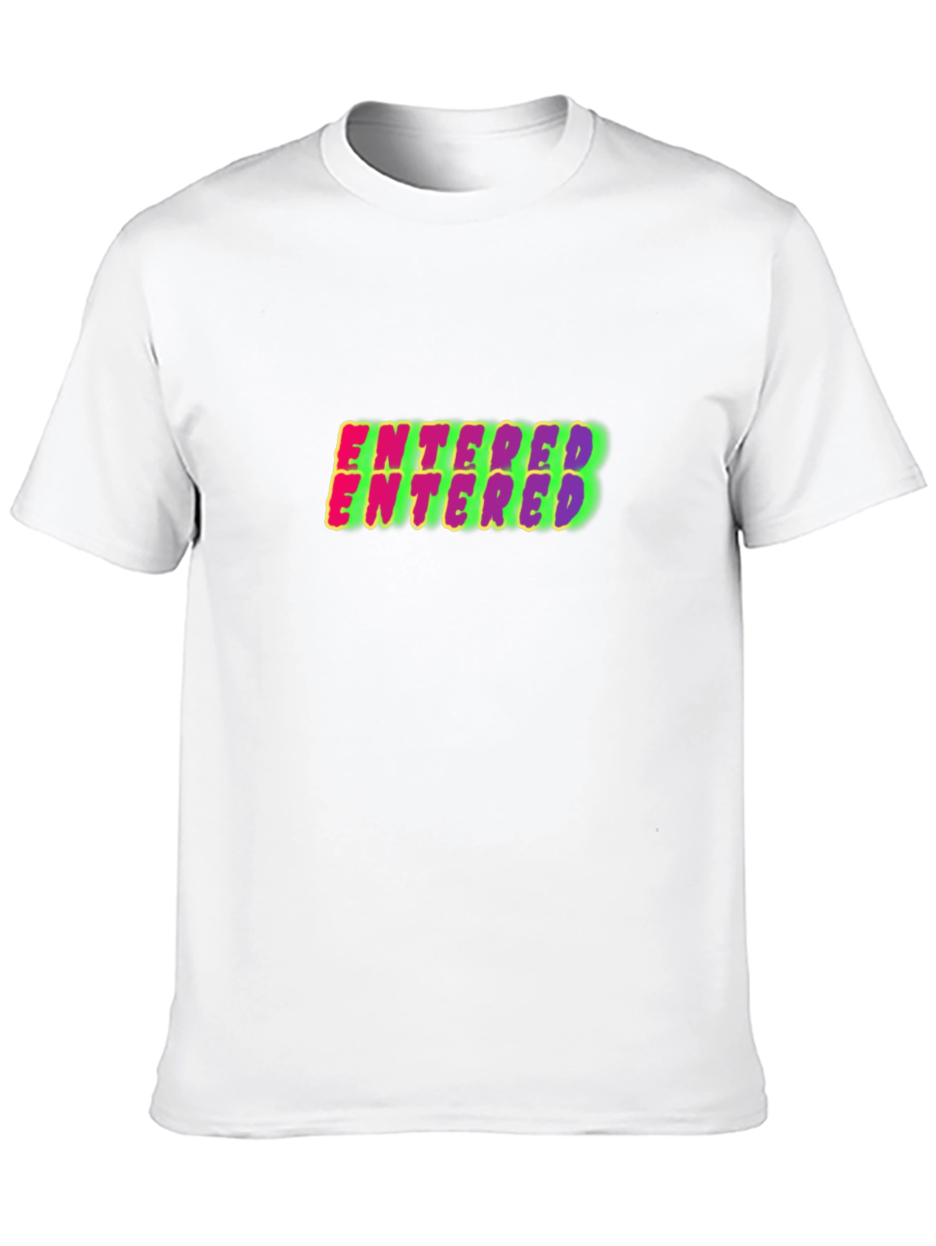 Entered Graphic Print Black Cotton T-Shirt