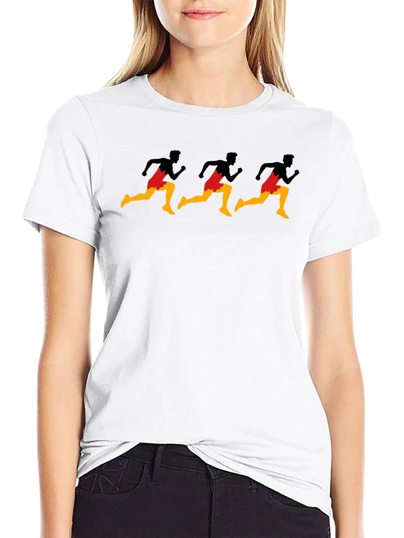 Runner Graphic Black T-Shirt