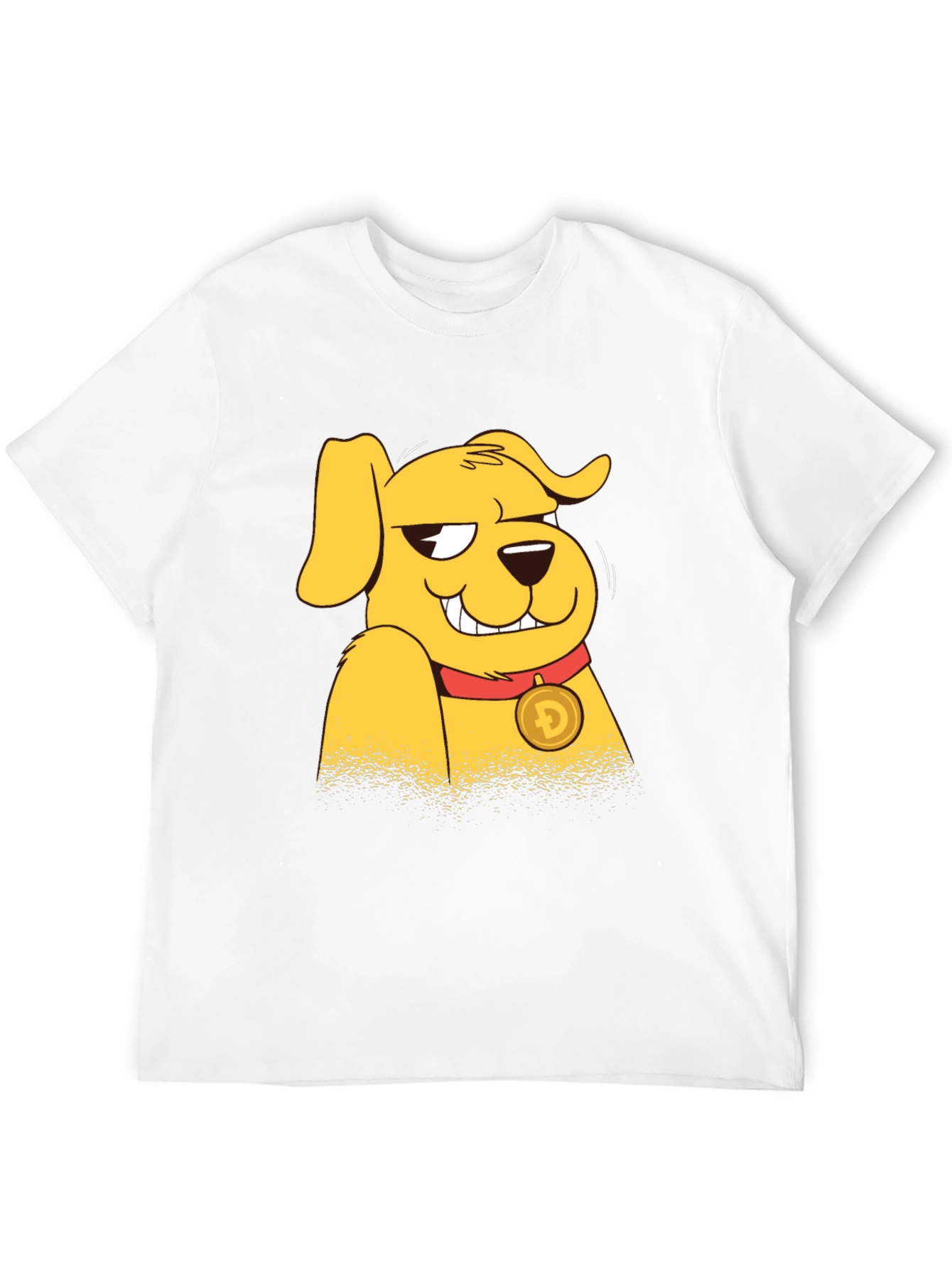 Doge Crypto Cartoon Black T-Shirt