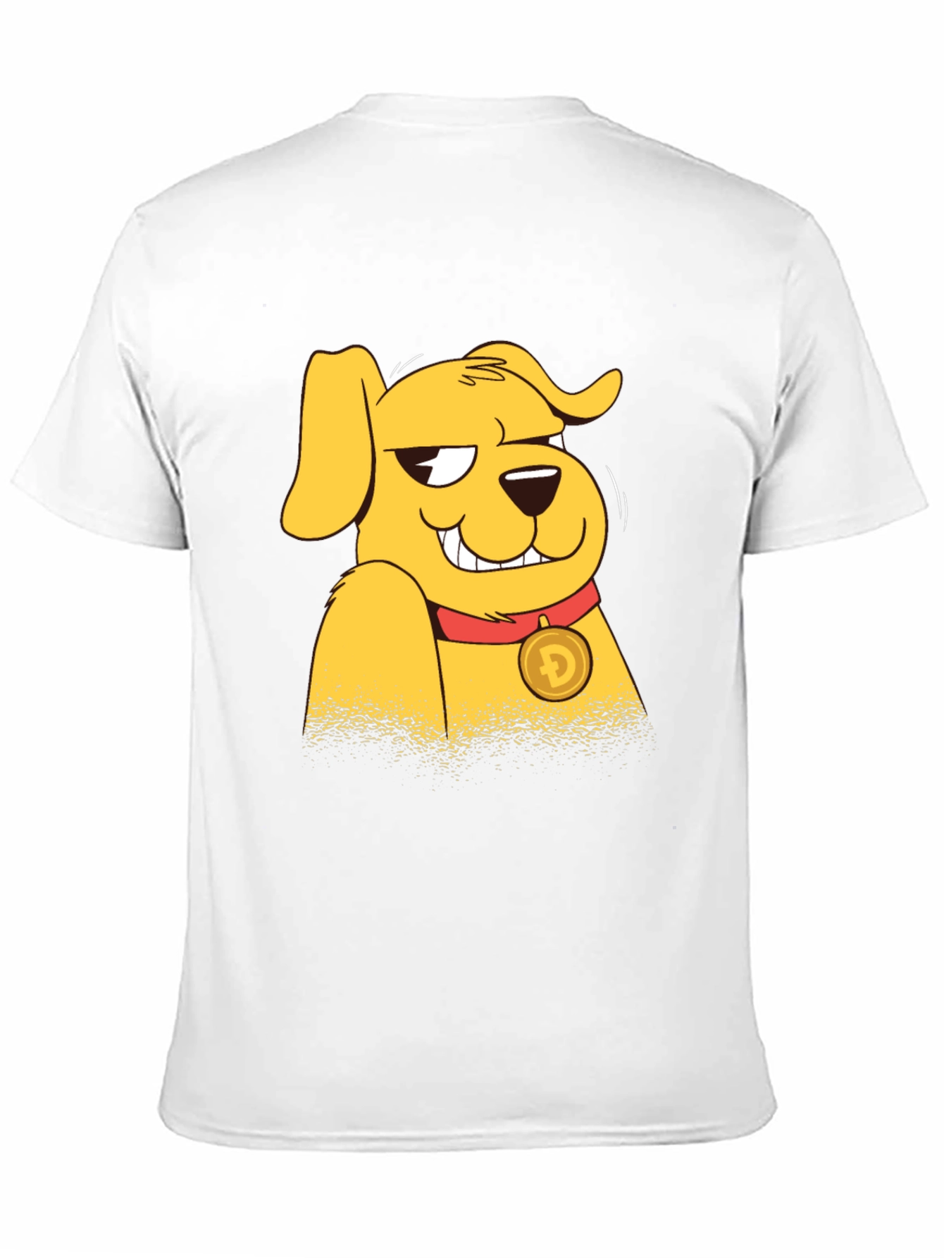 Doge Crypto Cartoon Black T-Shirt