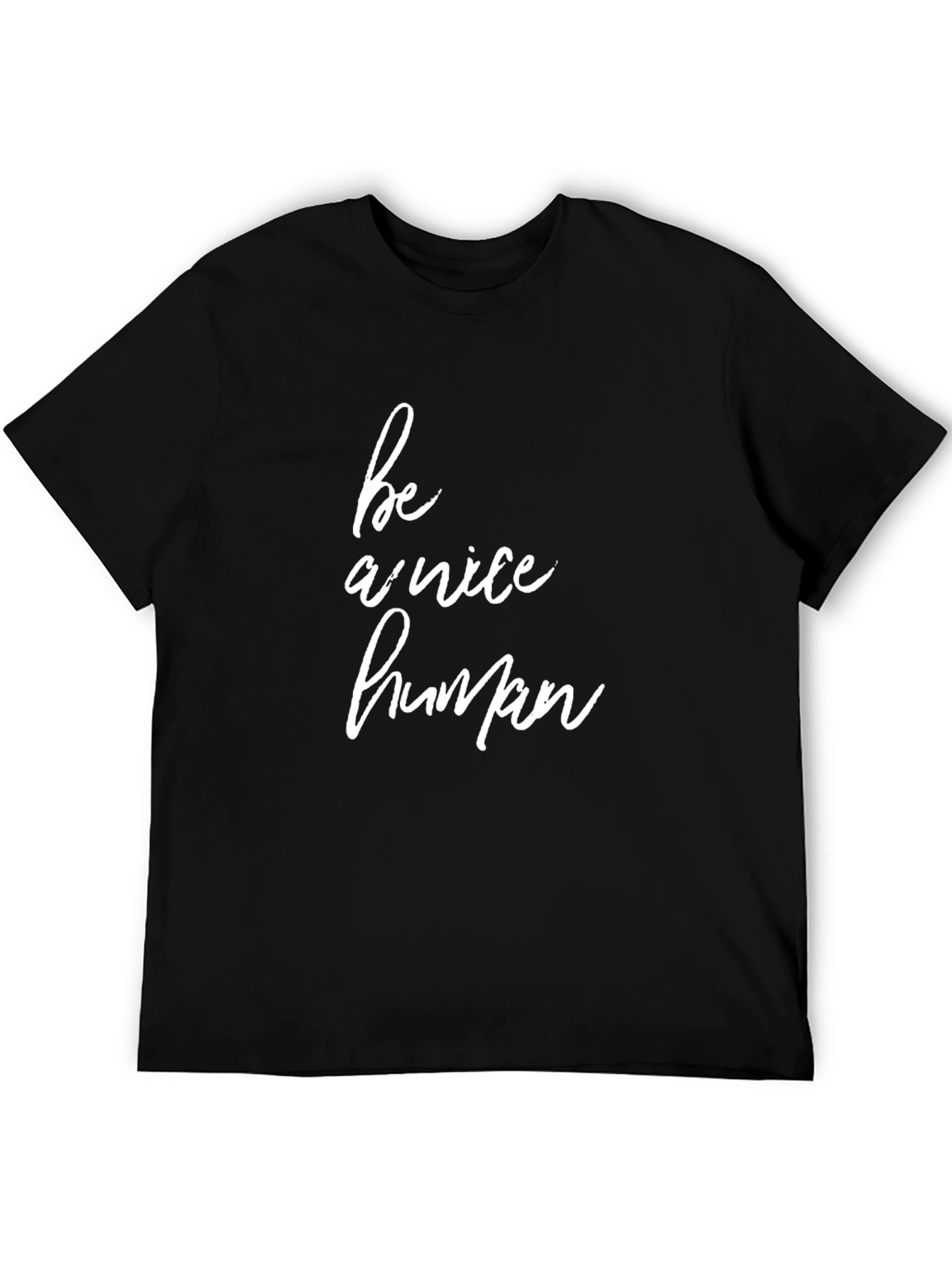 Be A Nice Human Graphic Tee - Black
