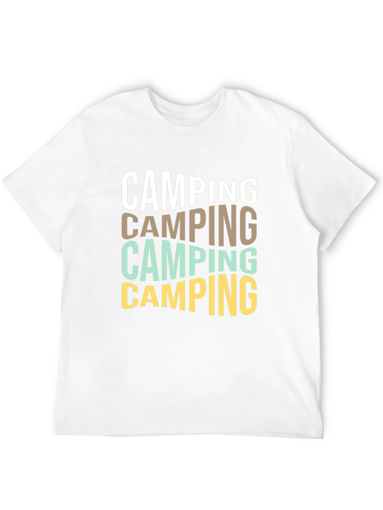 Camping Stacked Graphic T-Shirt