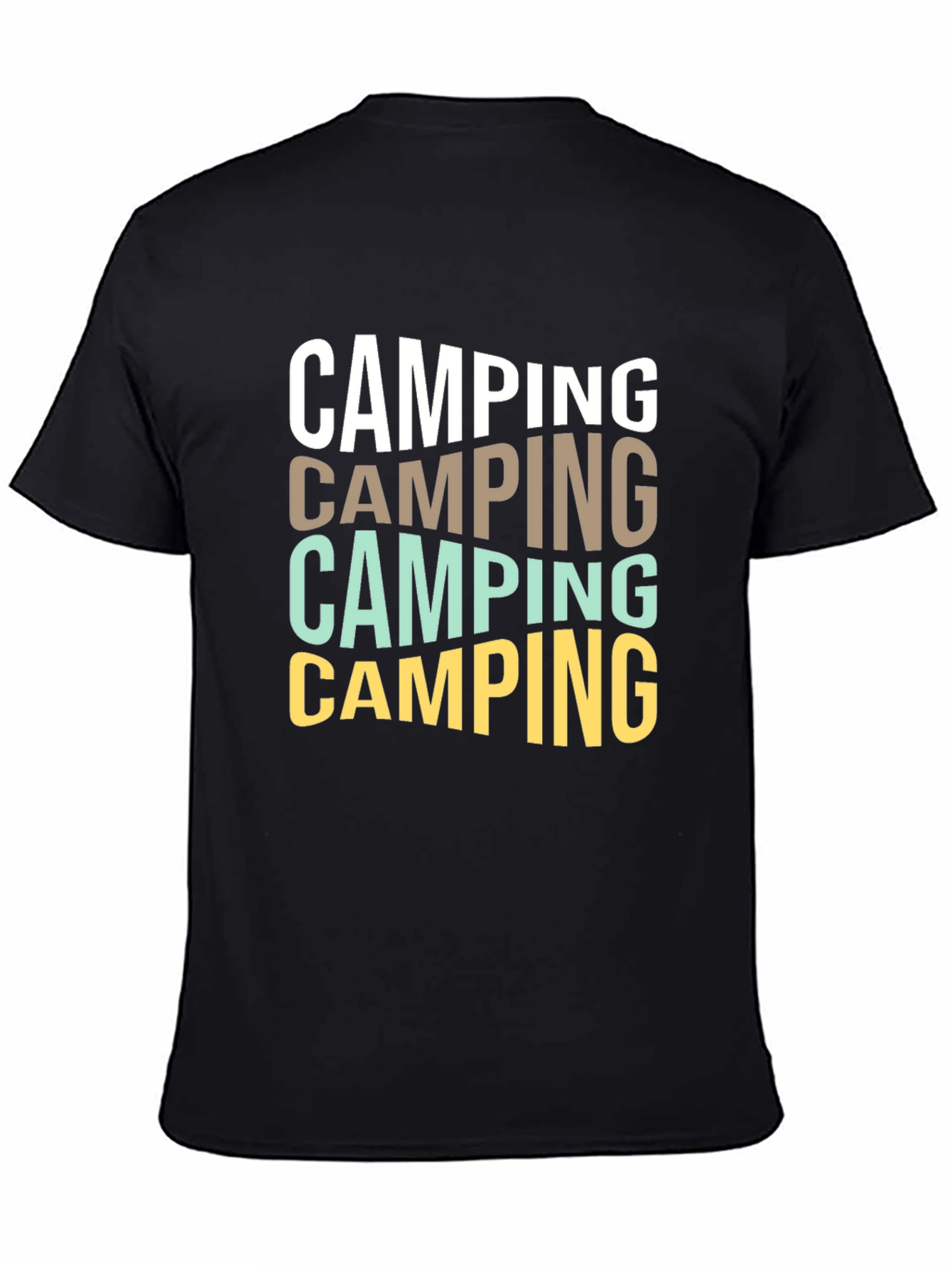 Camping Stacked Graphic T-Shirt
