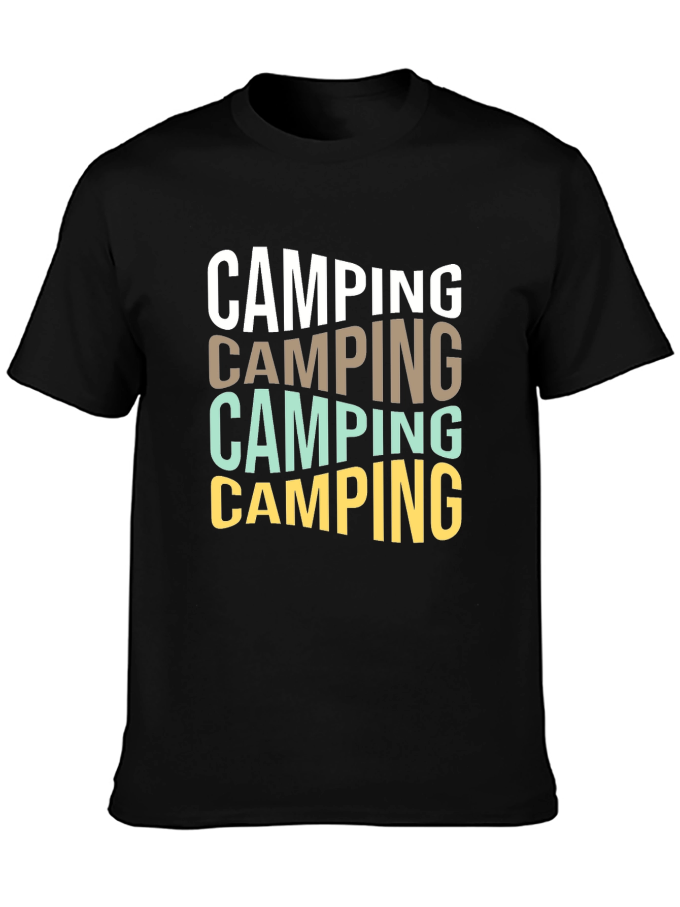 Camping Stacked Graphic T-Shirt