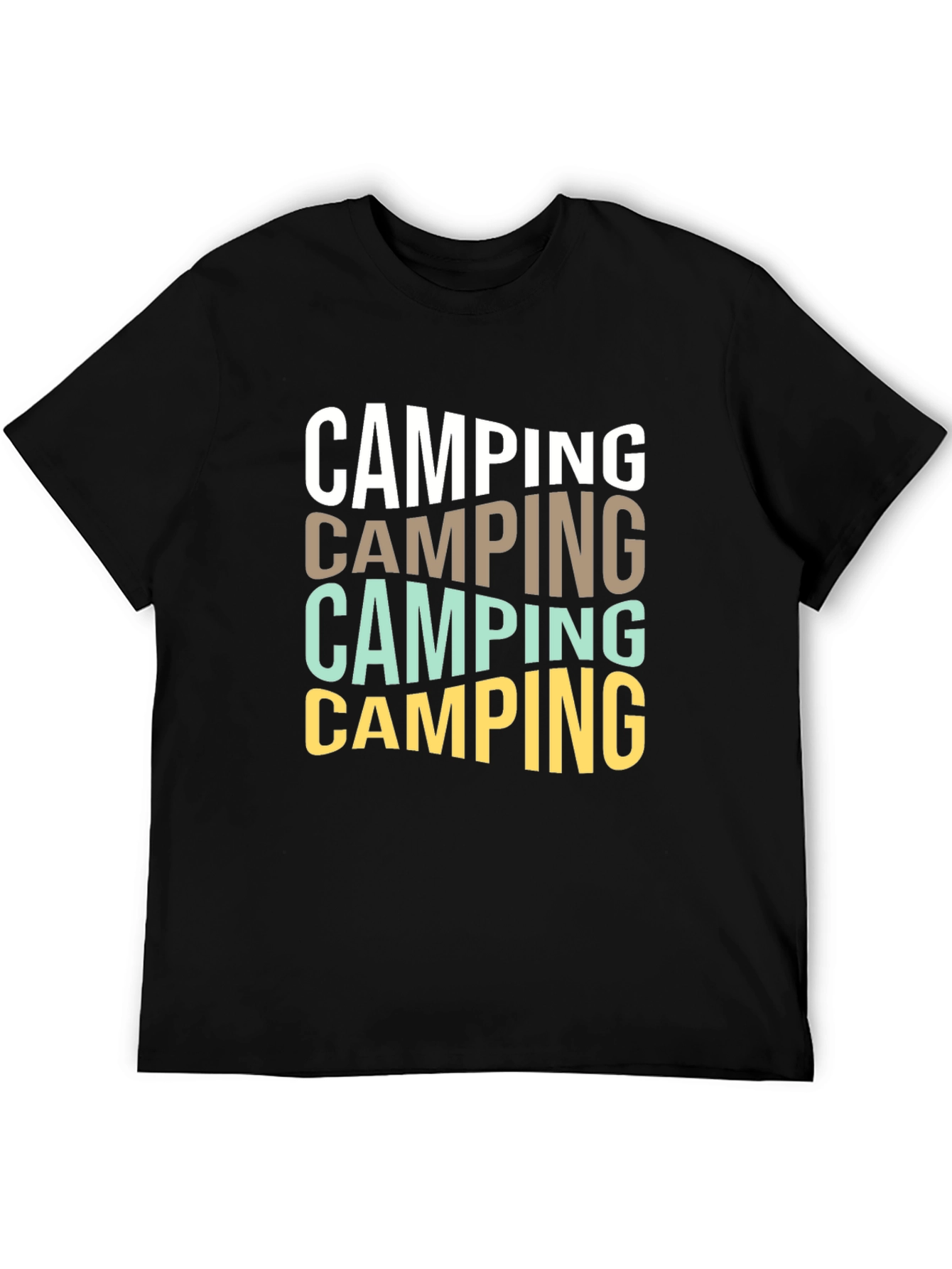 Camping Stacked Graphic T-Shirt