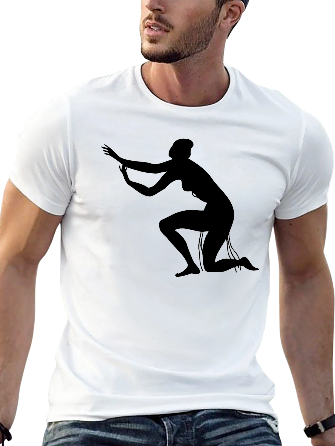 Silhouette Graphic T-Shirt - Black