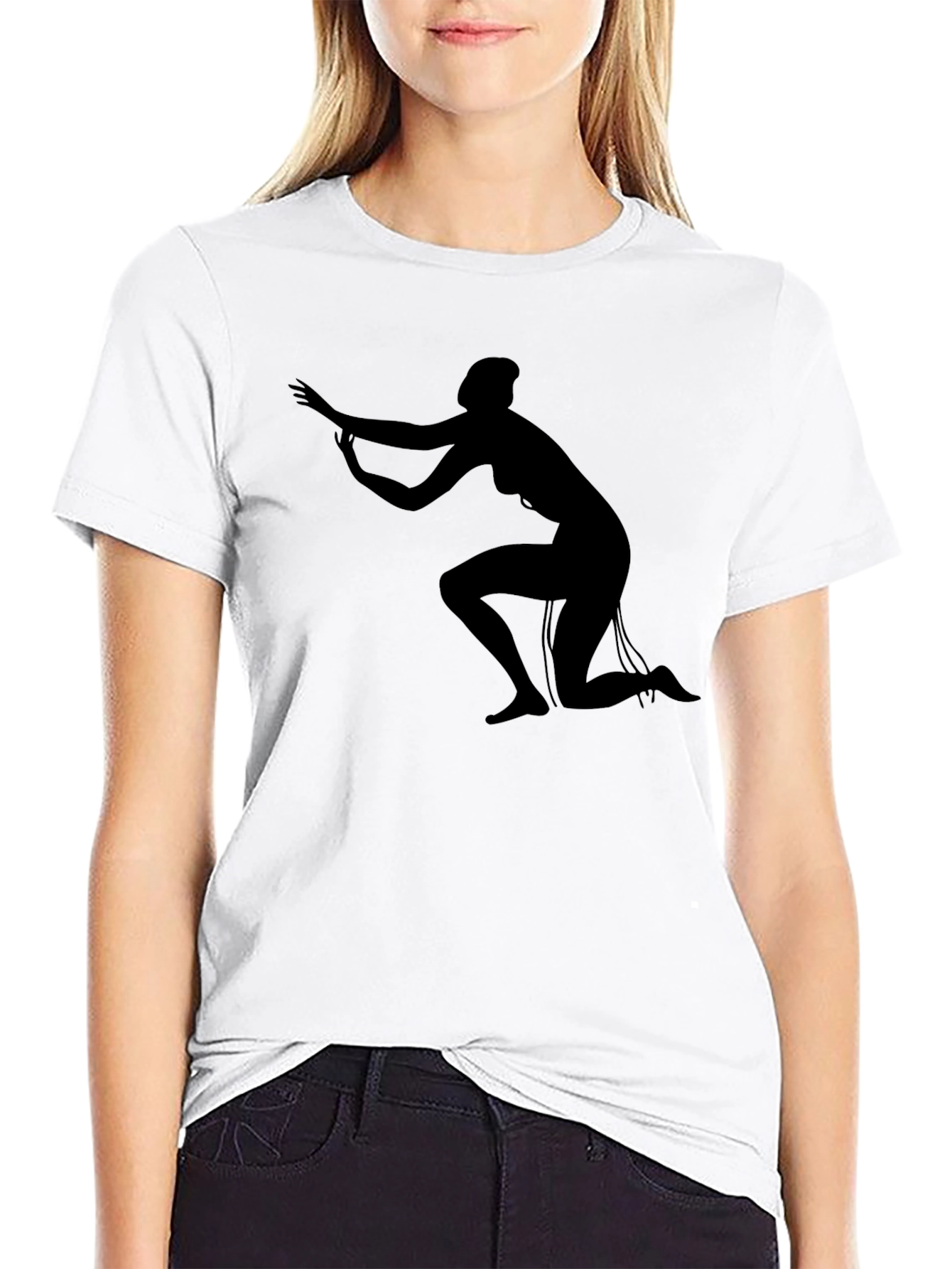Silhouette Graphic T-Shirt - Black