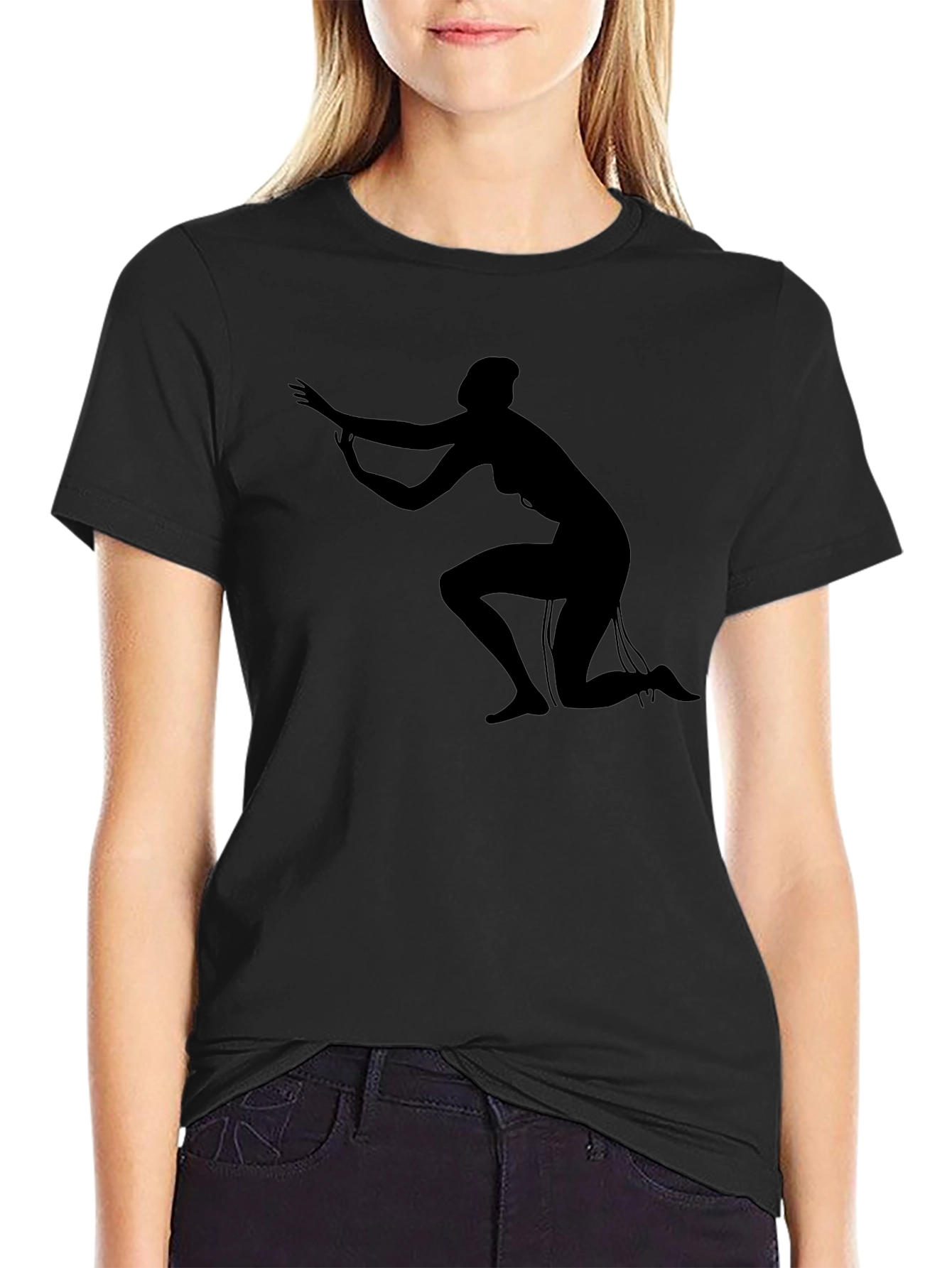 Silhouette Graphic T-Shirt - Black